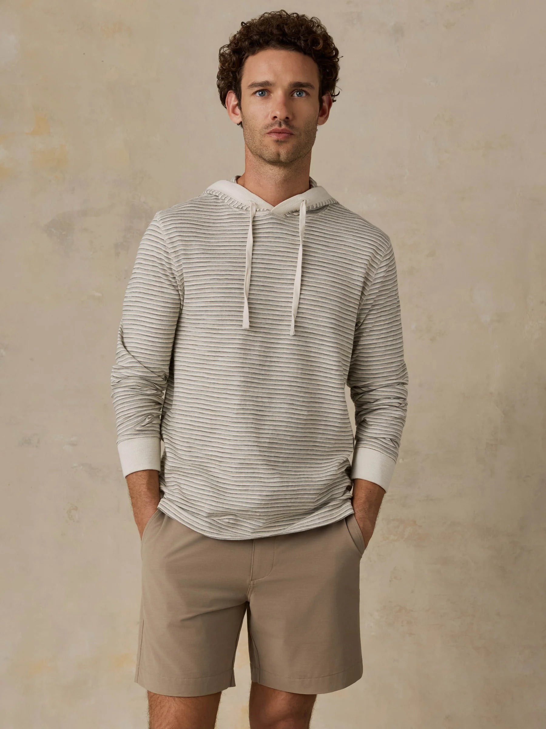 Sunwashed Slub Hoodie - Cedar Falls Stripe