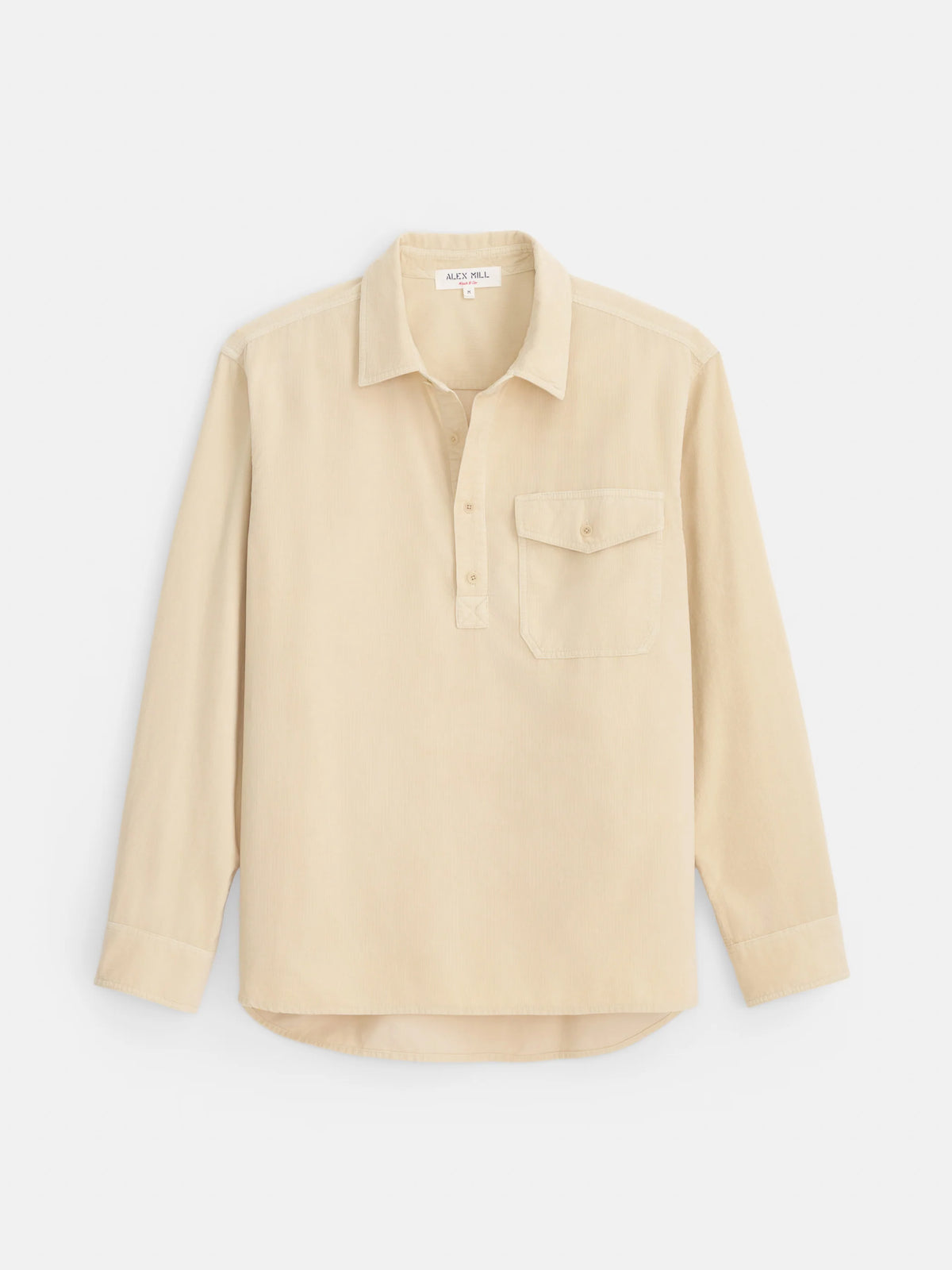 Carter Popover in Fine Wale Corduroy - Light Putty
