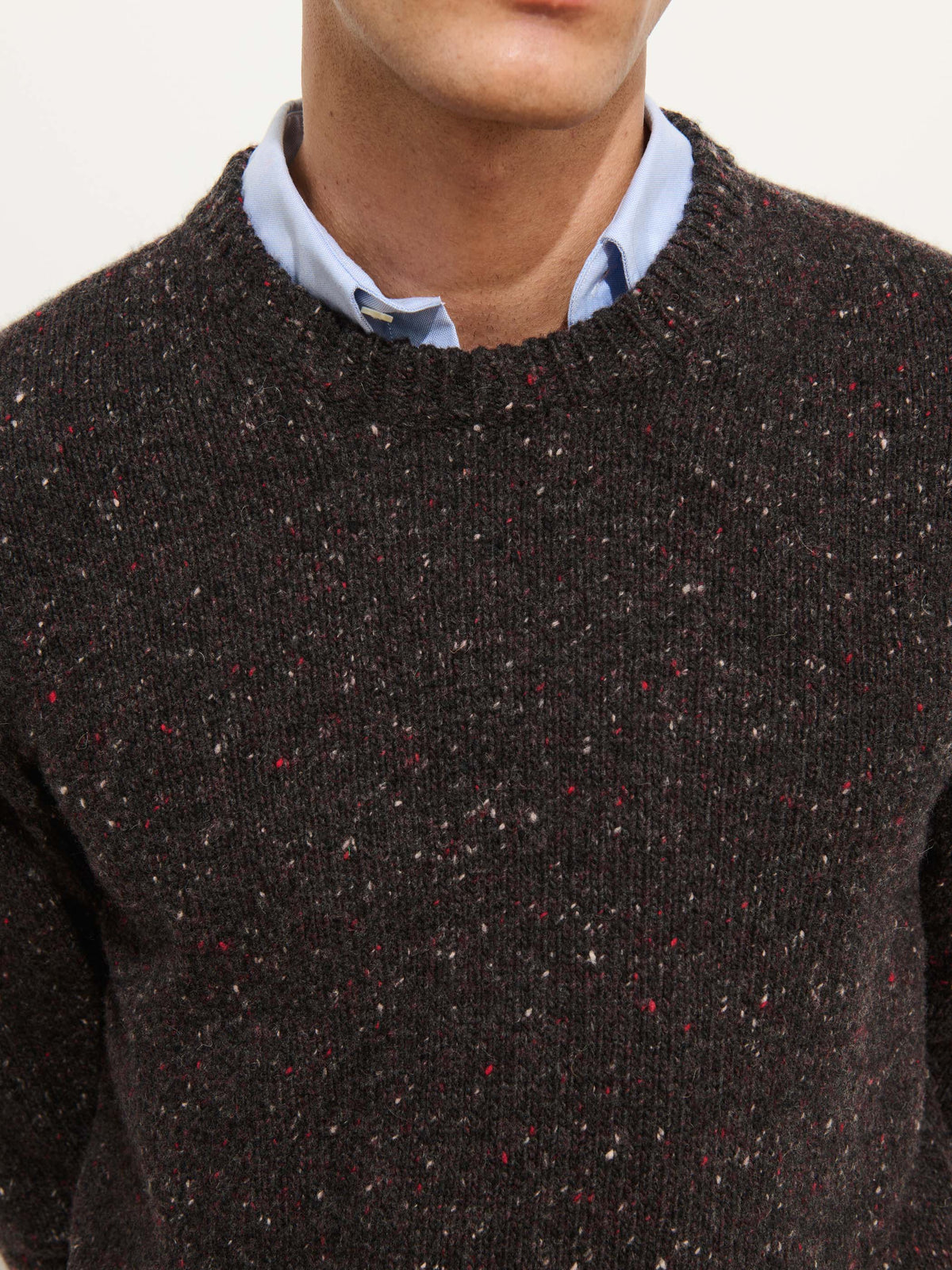 Donegal Crewneck Sweater - Pino Noir