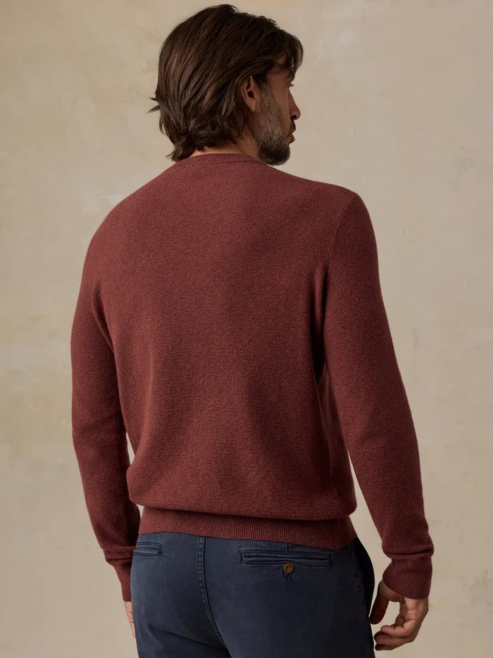 Jackson Crew Sweater - Sunset Red Heat