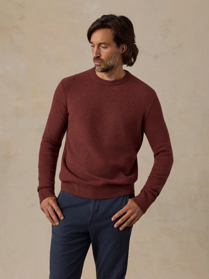 Jackson Crew Sweater - Sunset Red Heat