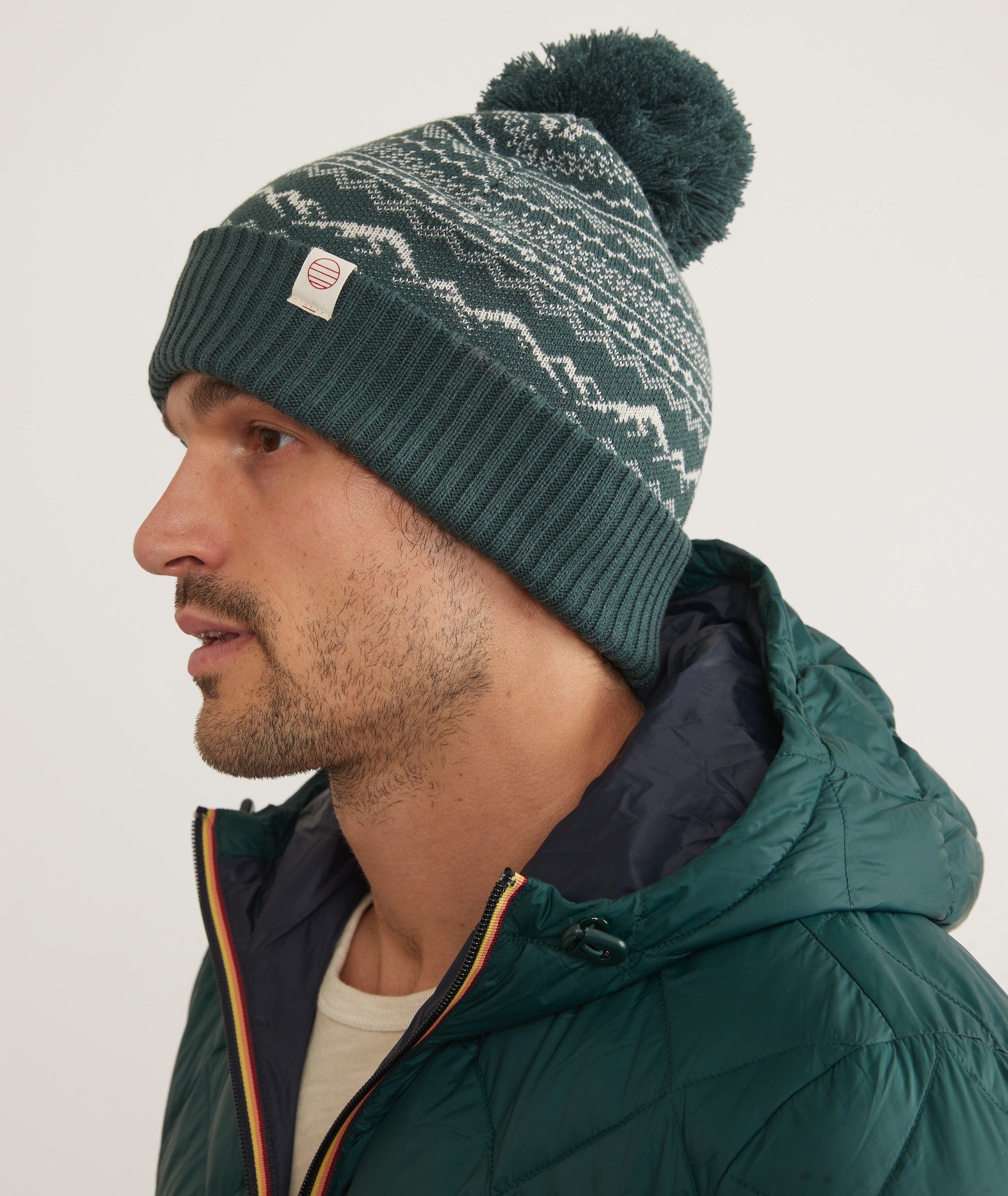 The north face mens fair isle beanie top
