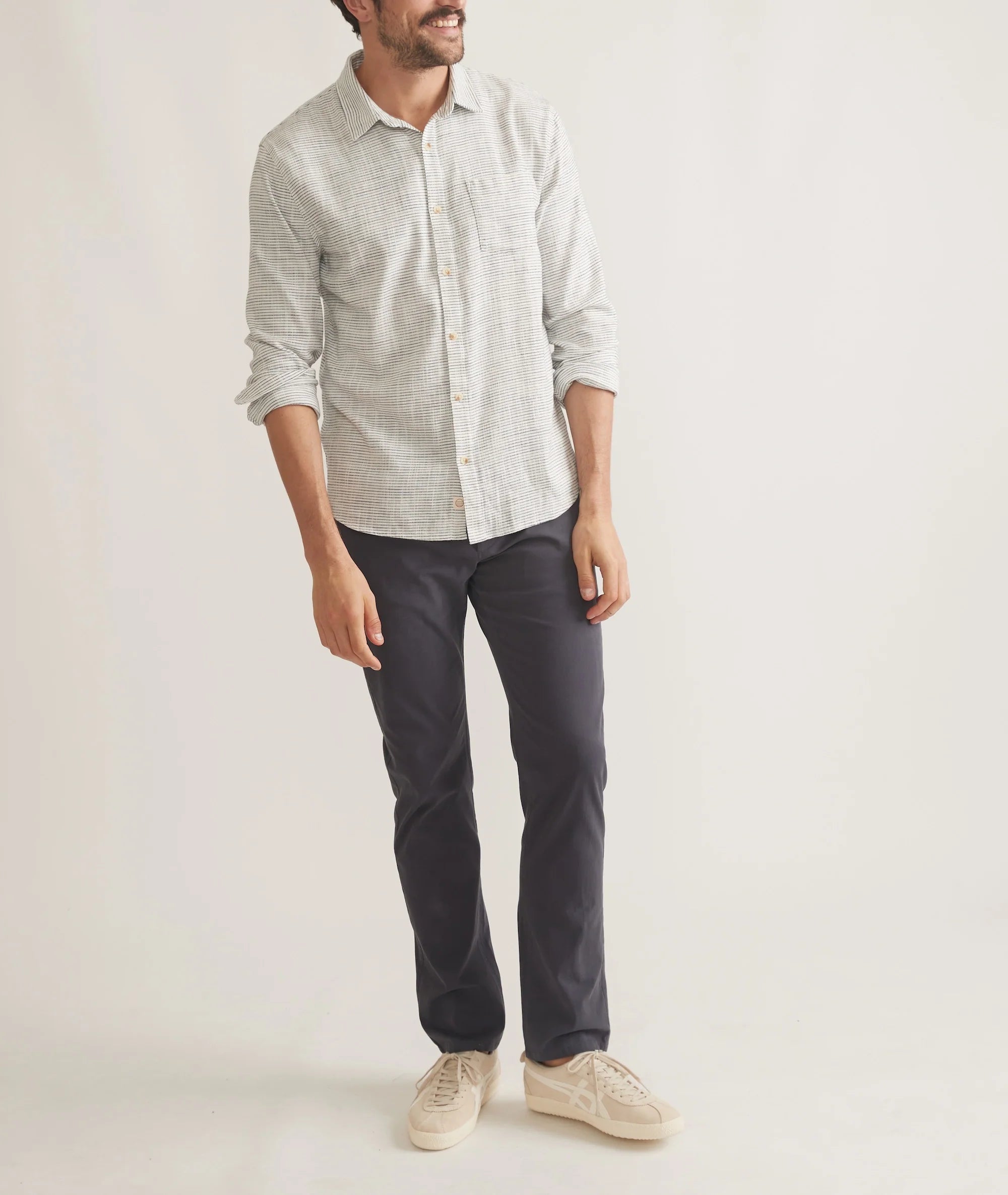 Stretch Selvage Long Sleeve Shirt