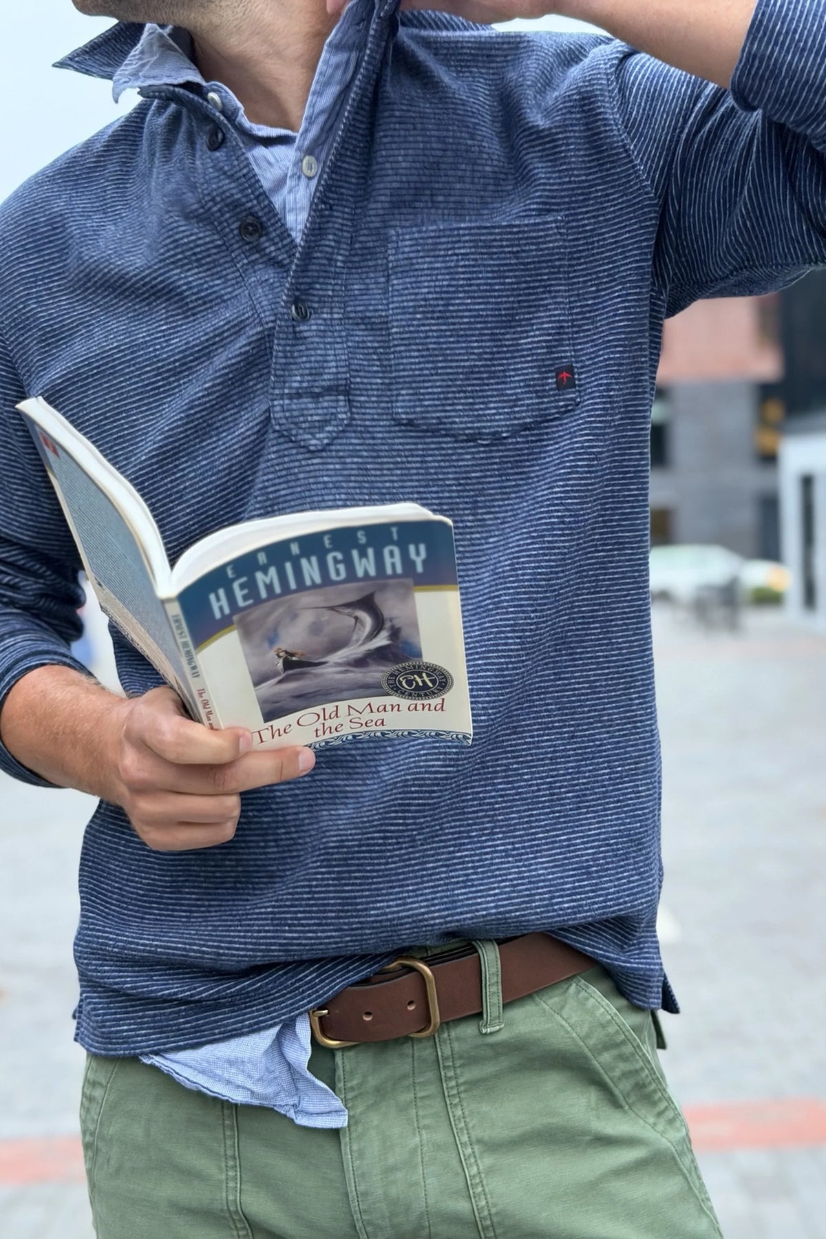 Mariner Polo - Navy Stripe