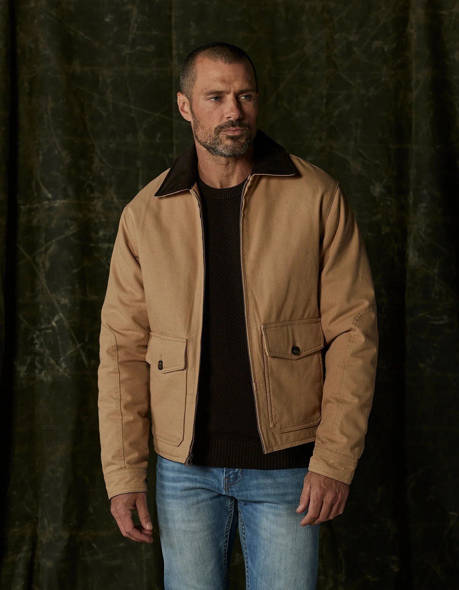 Canvas Zip Front Jacket