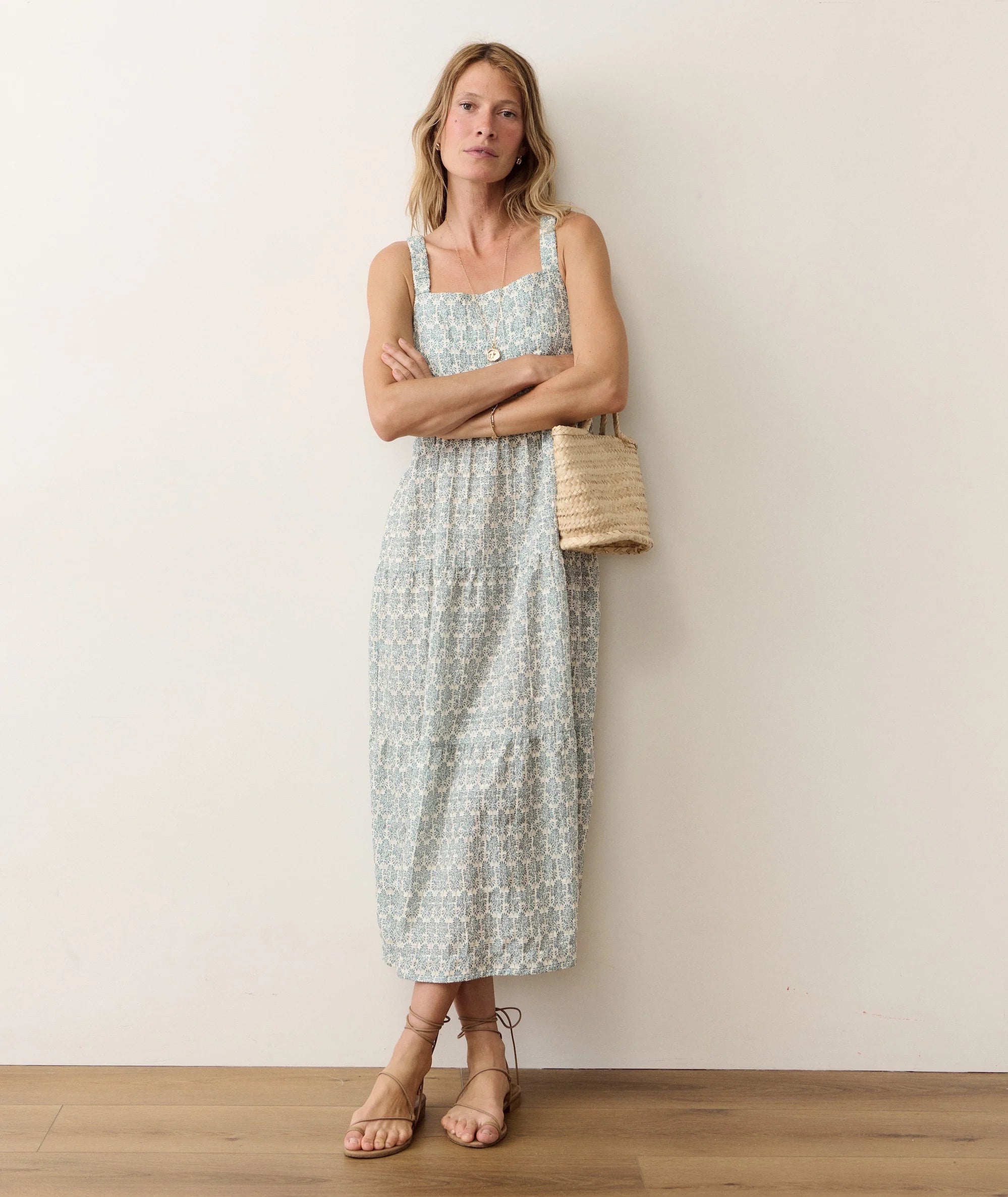 Alana Midi Dress - Oliva Print