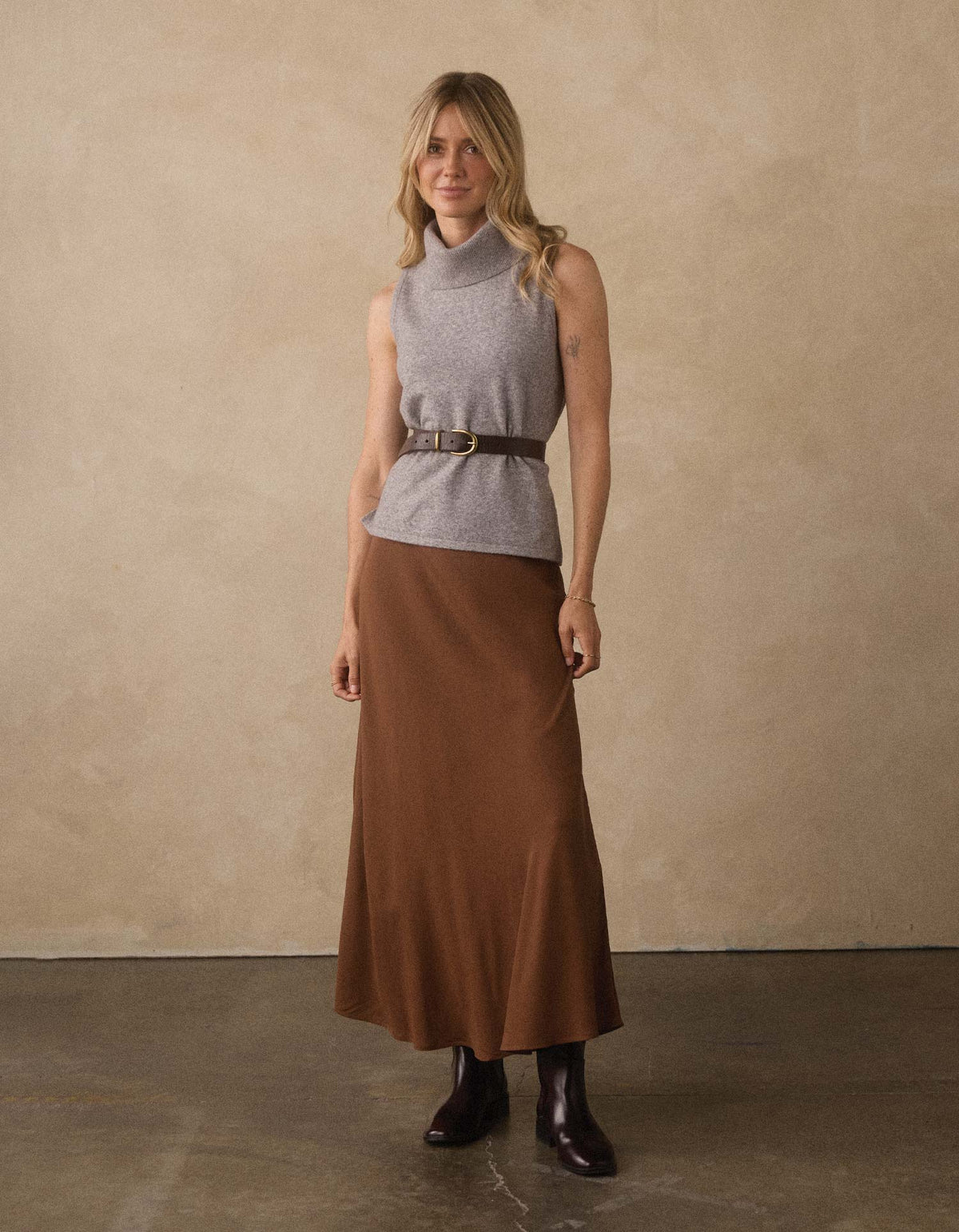 Rose Midi Skirt - Hickory