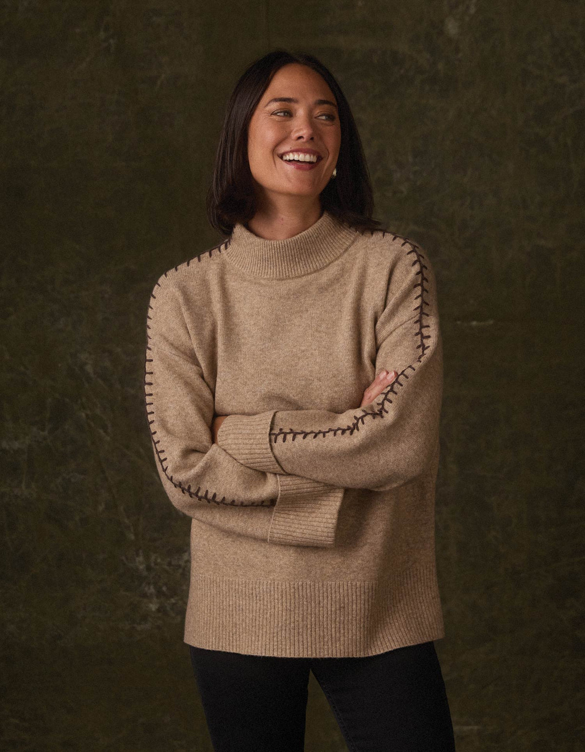Craft Stitch Sweater - Teak