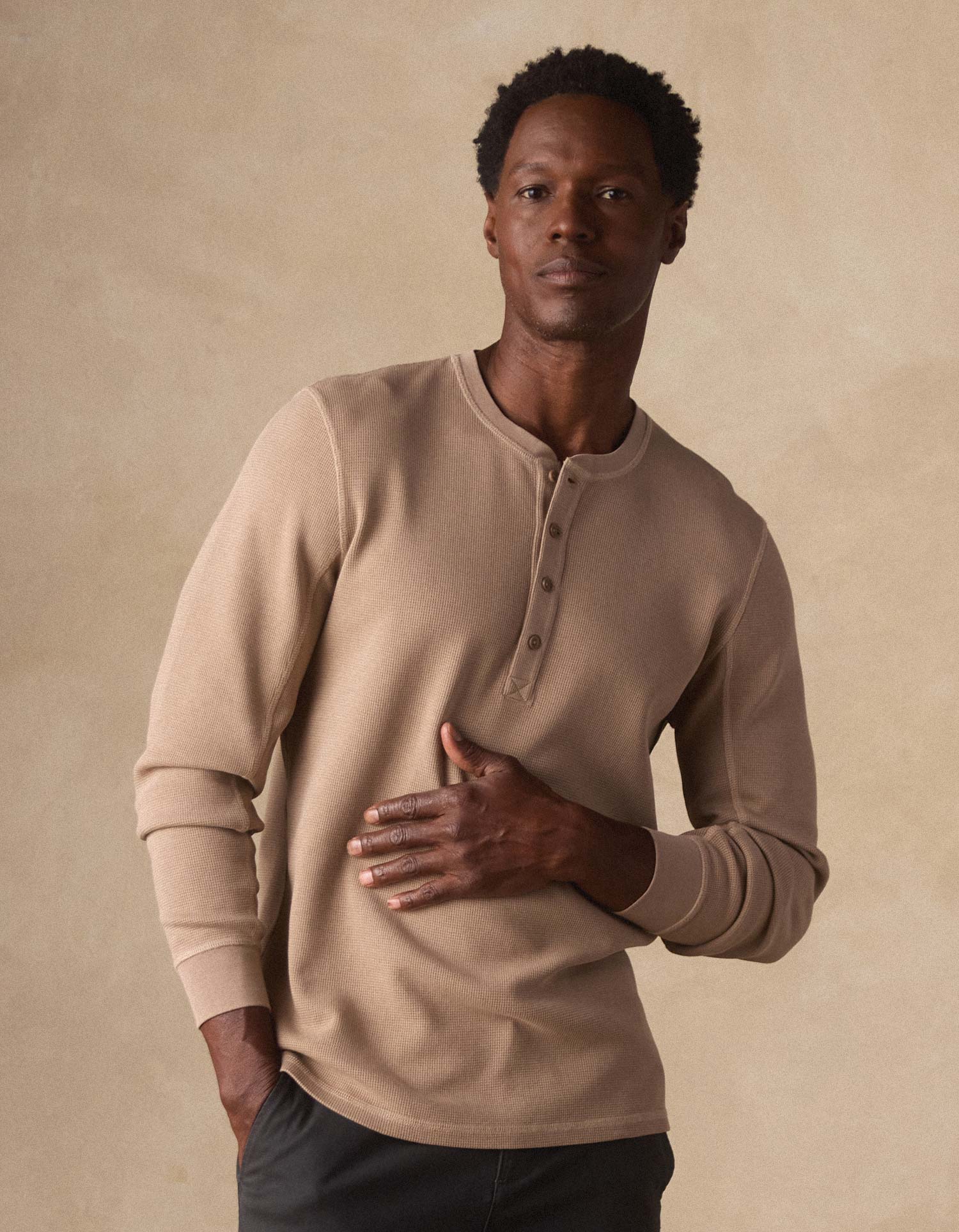 Vintage Thermal Mountain Henley