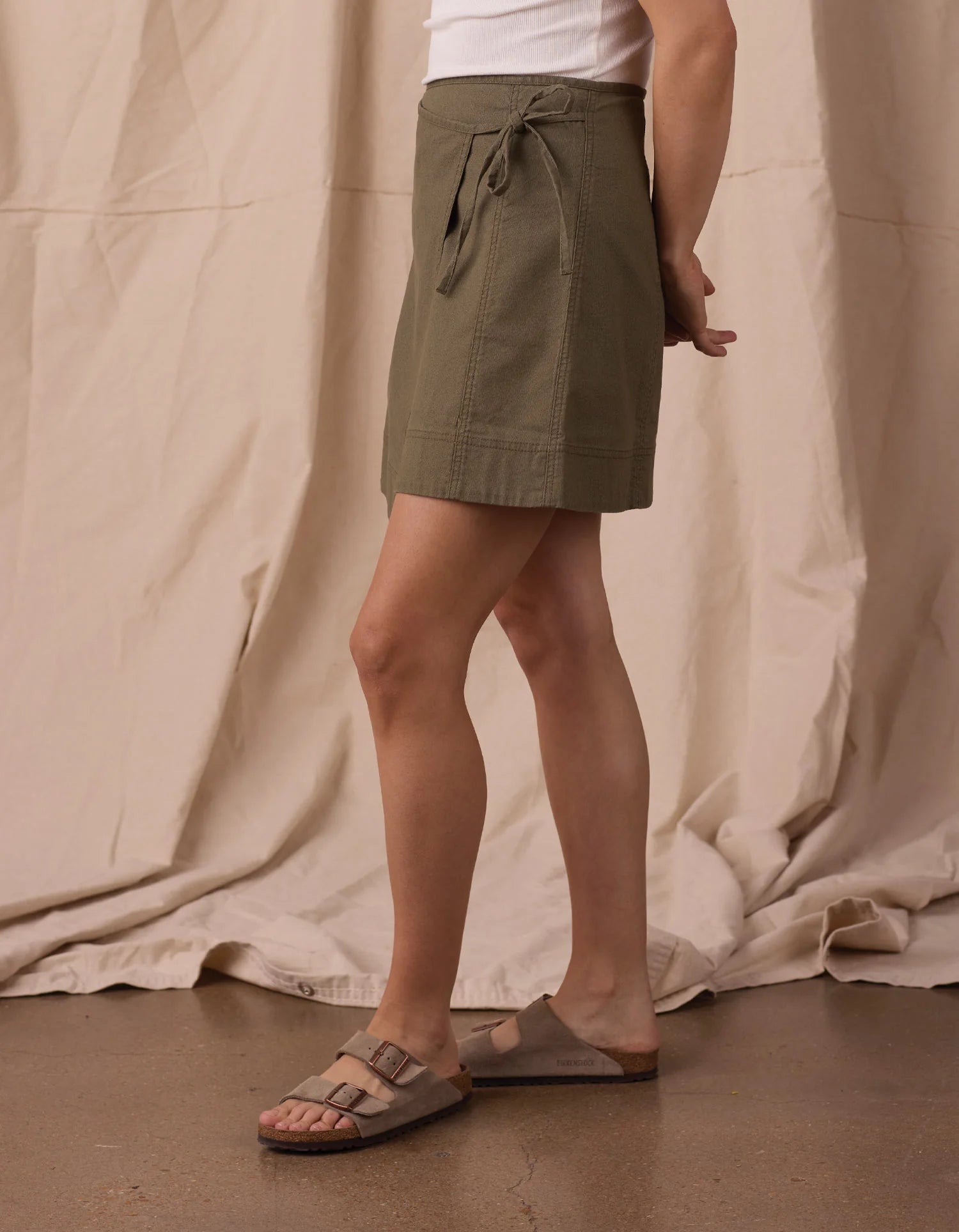 Scout Canvas Mini Wrap Skirt