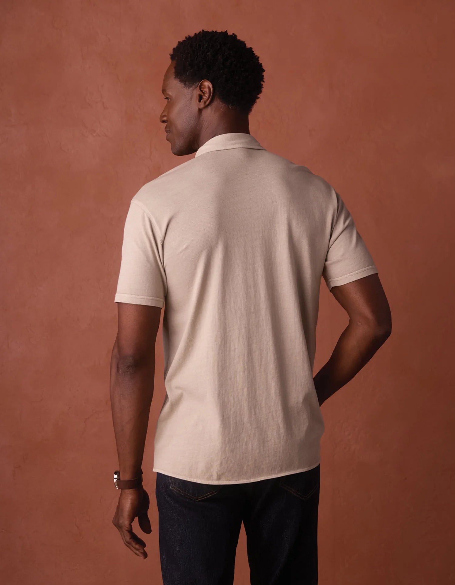 Normal Jersey SS Button Up - Pumice