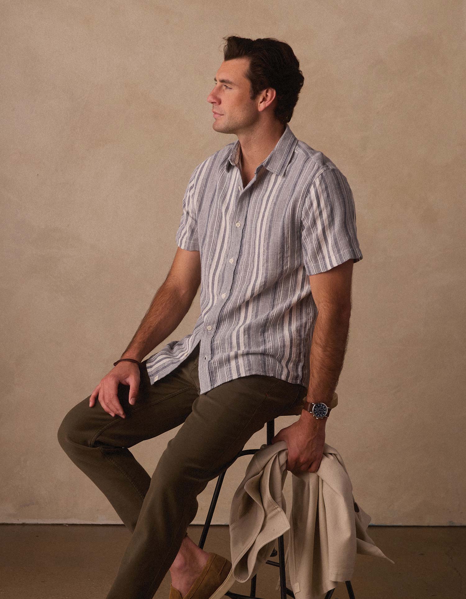 Freshwater Everyday Shirt - Positano Stripe