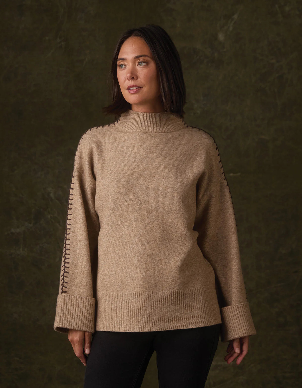 Craft Stitch Sweater - Teak