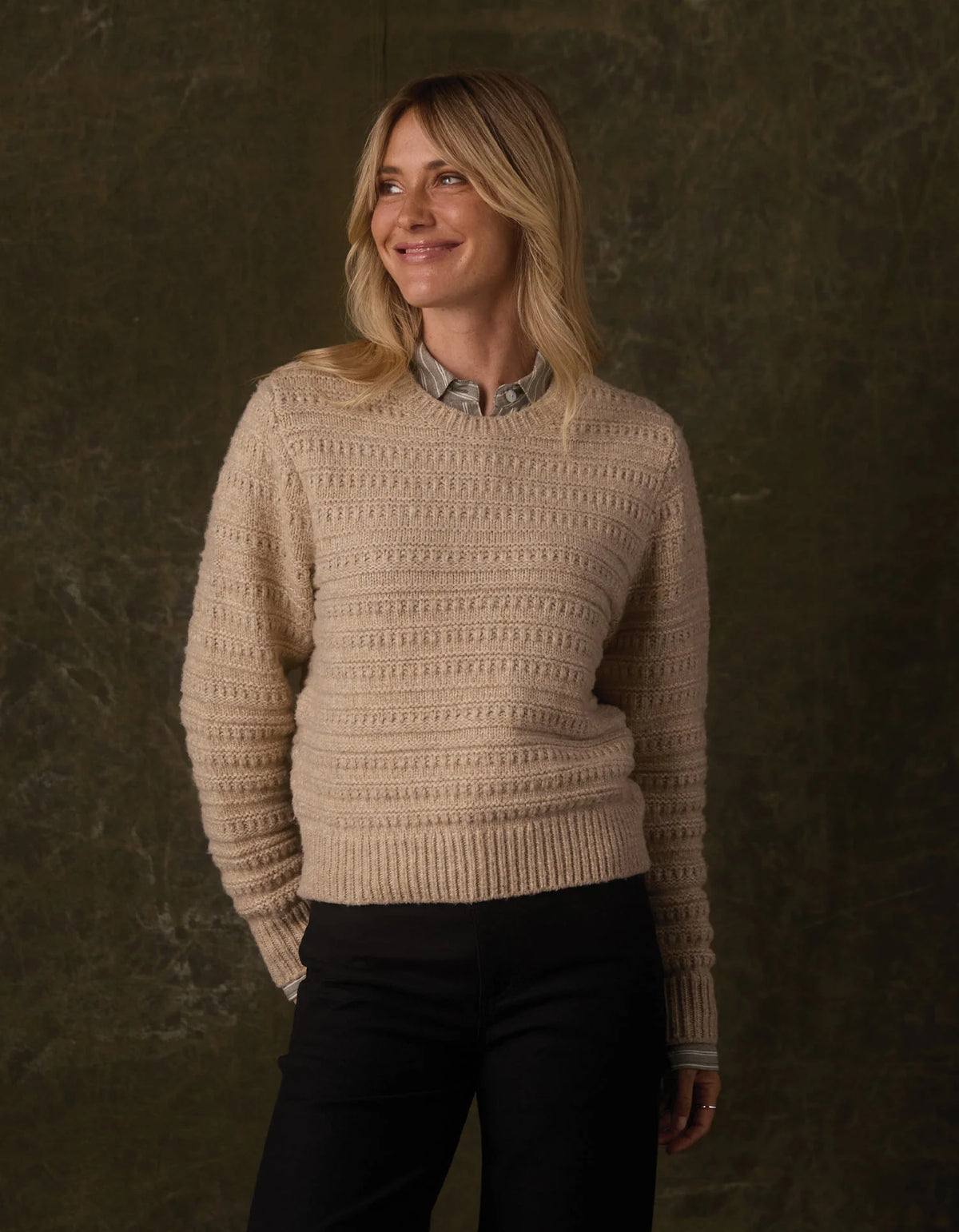 Estelle Crewneck Sweater - Oat