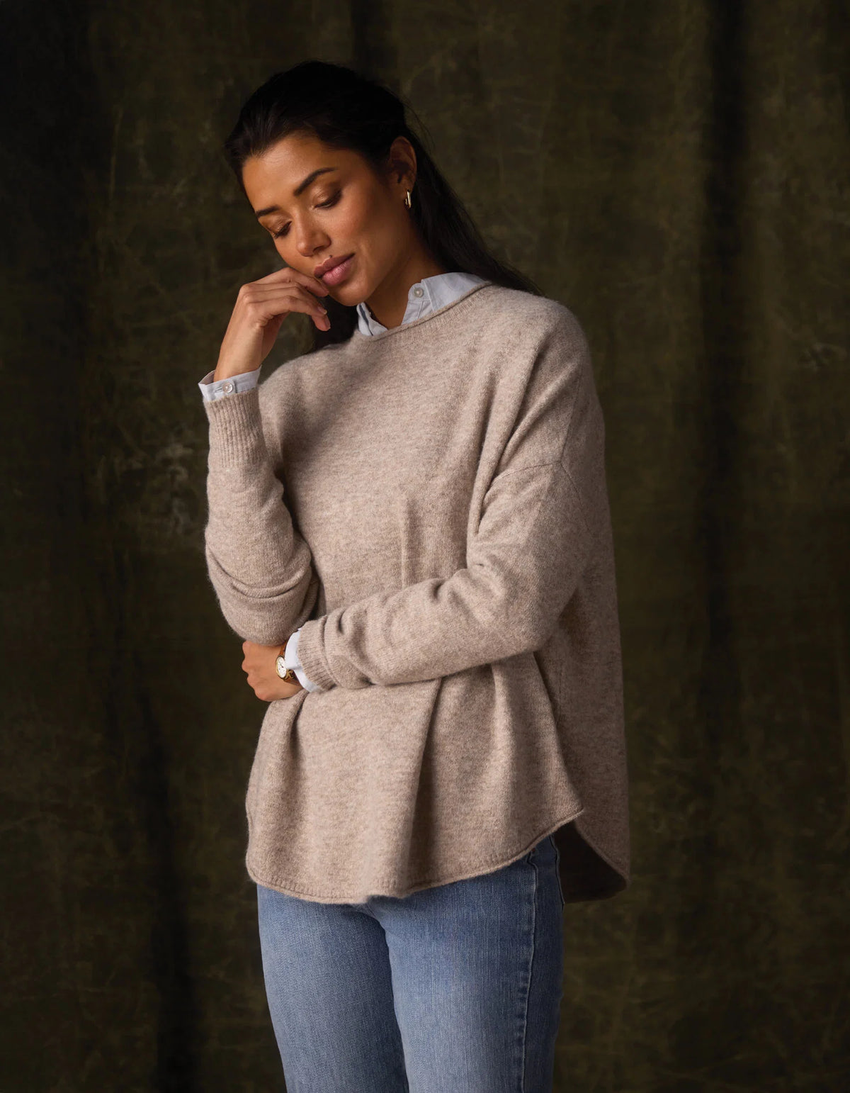 Marianna Crewneck Sweater - Oat