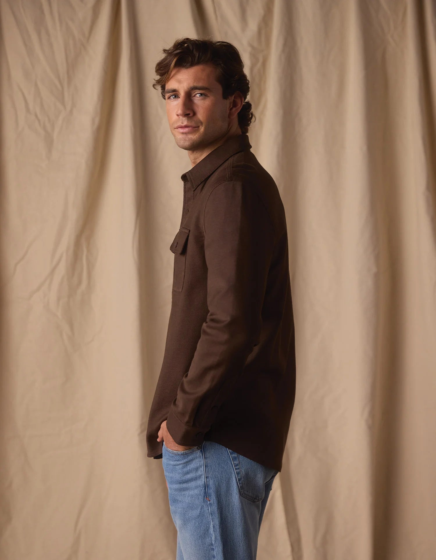 Comfort Terry Shirt Jacket