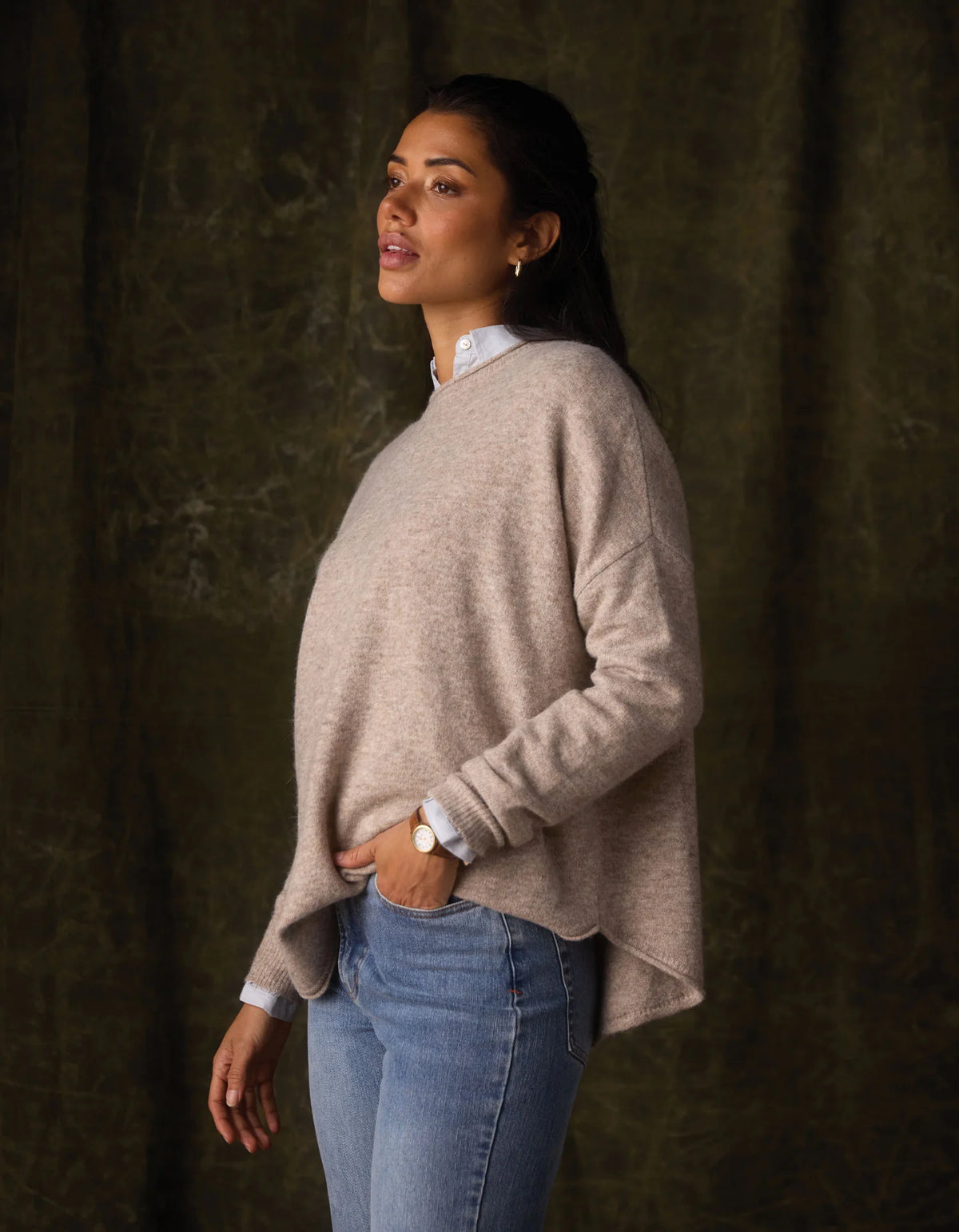 Marianna Crewneck Sweater - Oat