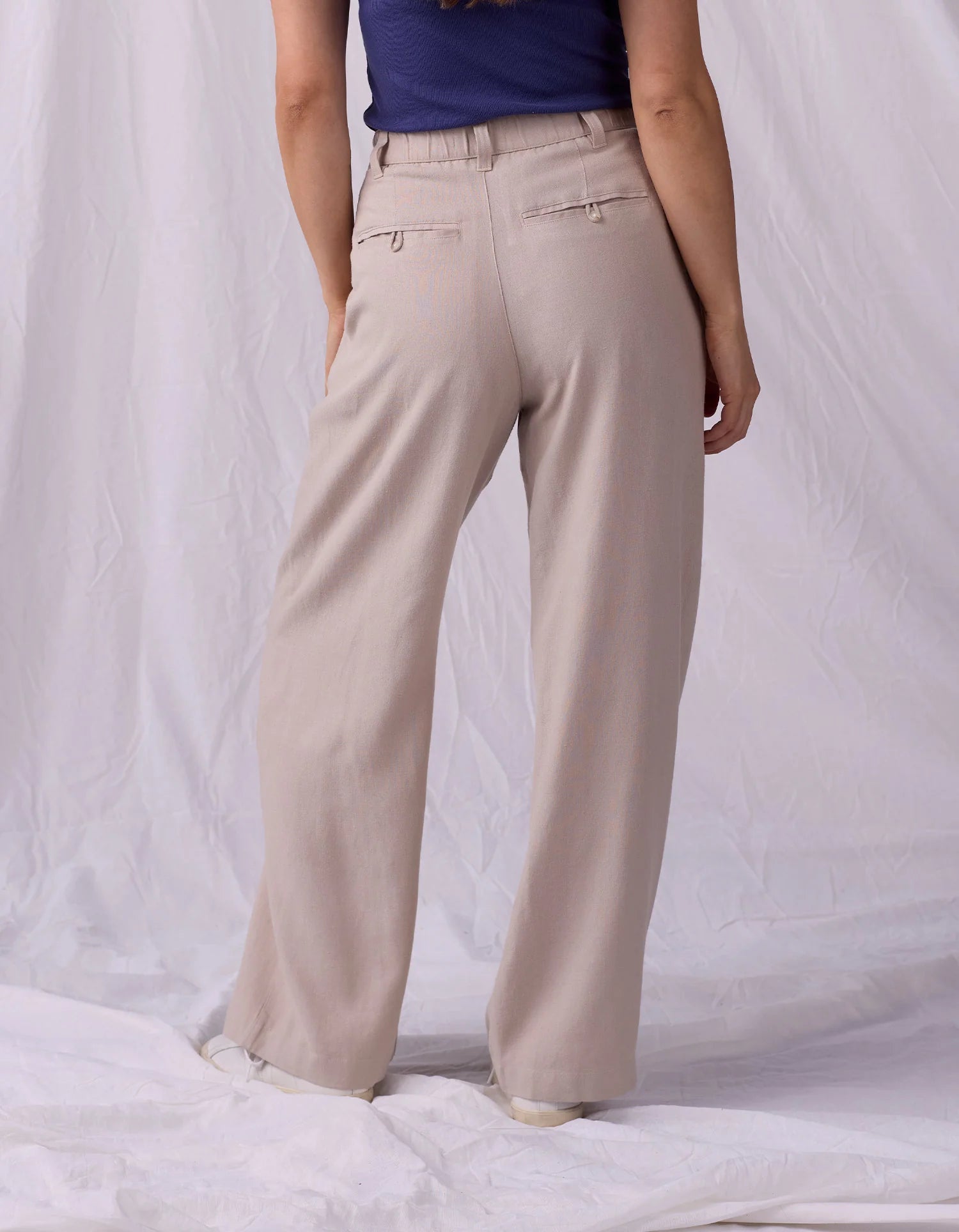 Leukos Linen-Blend Trouser