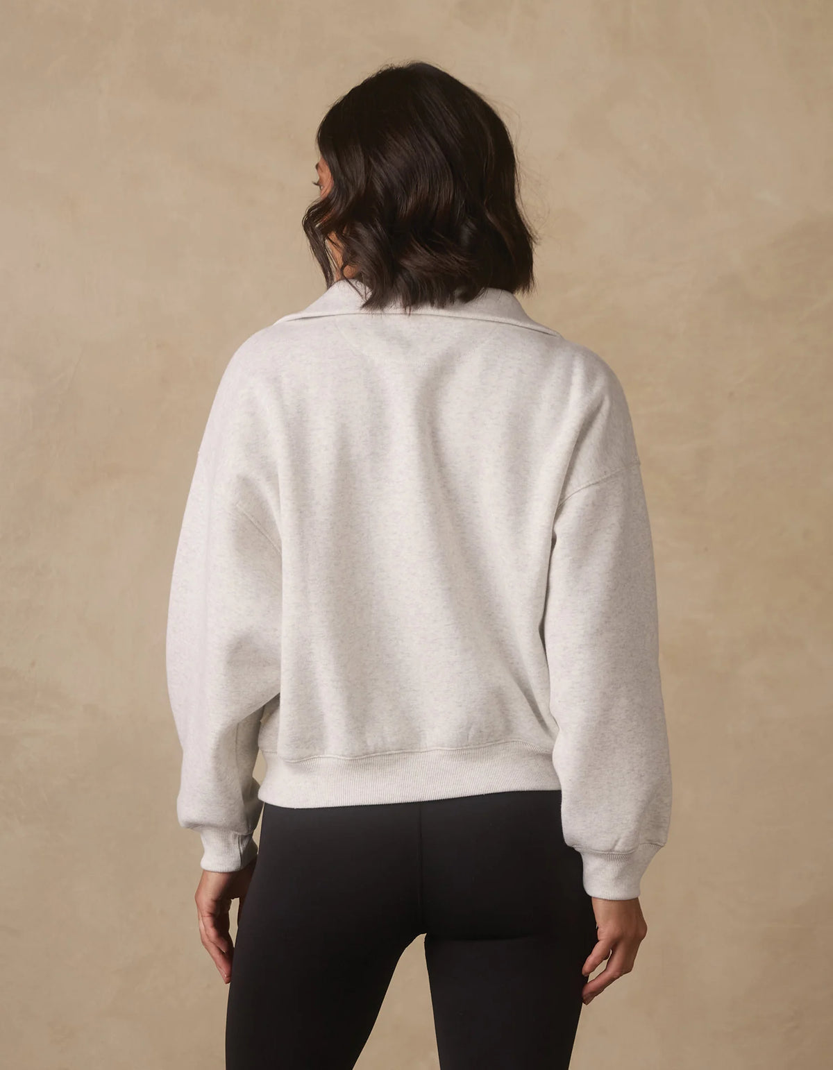 Normal Fleece Buttoned Popover - Stone