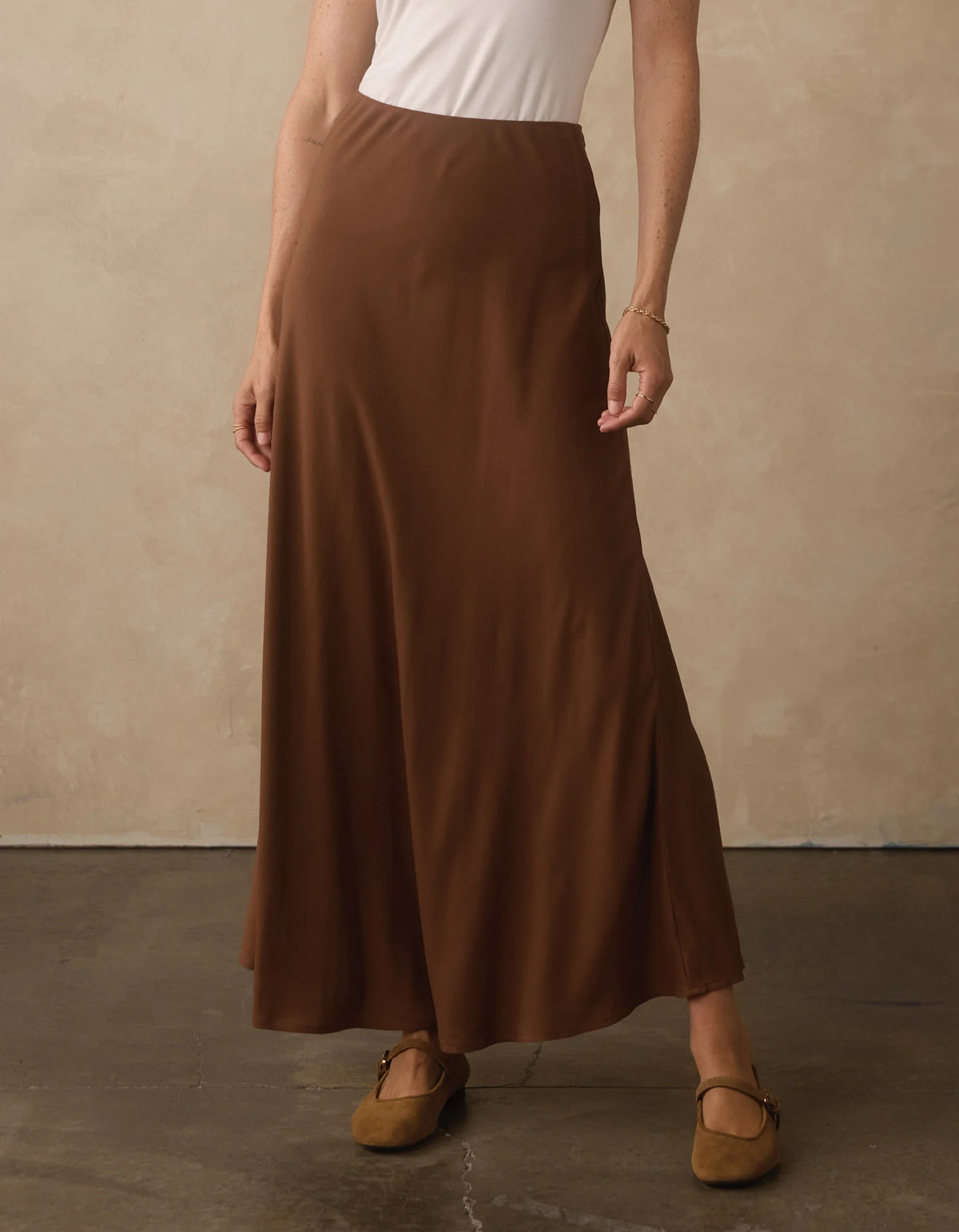 Rose Midi Skirt - Hickory