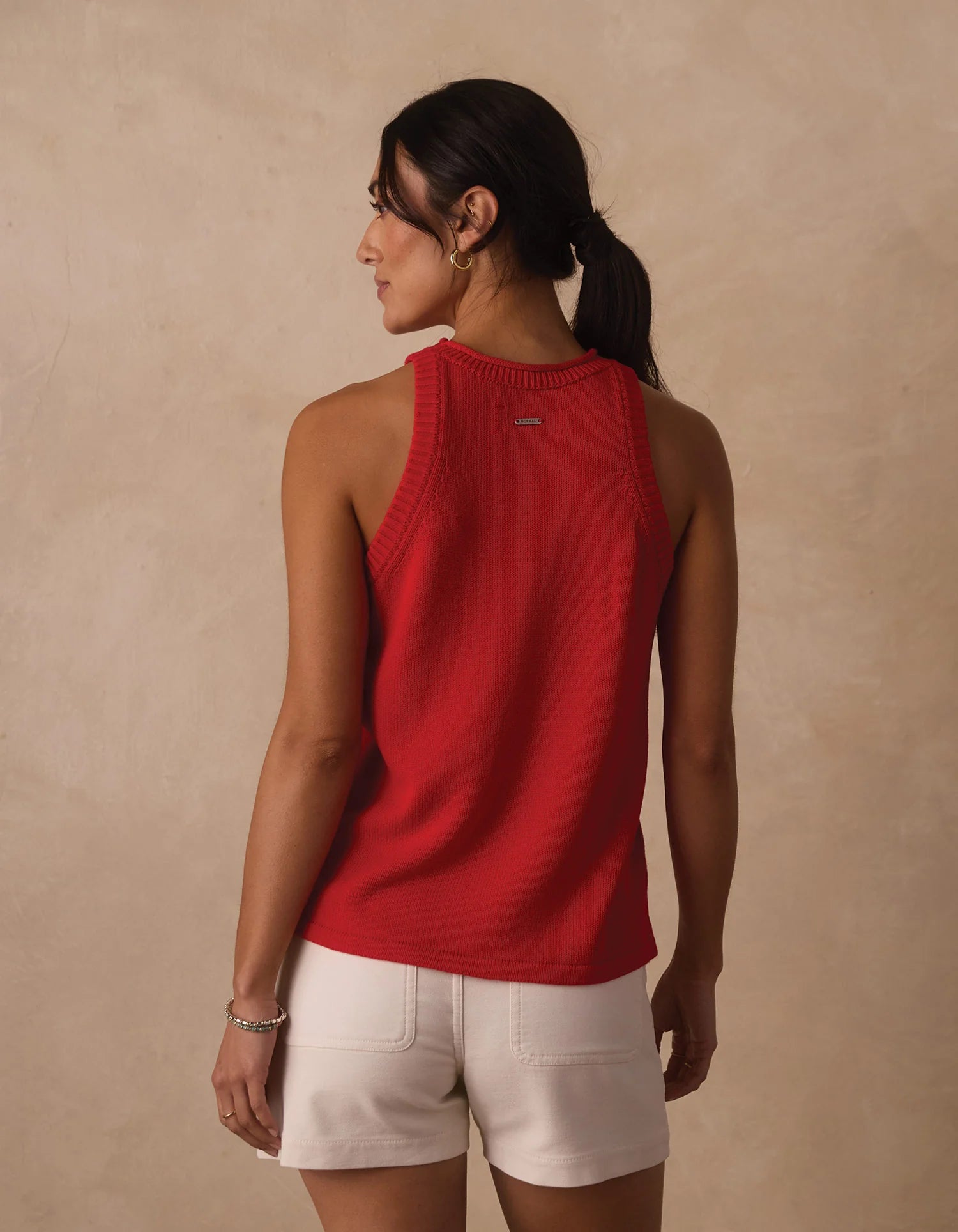 Wanderlust Hi-Neck Tank - Poppy Red