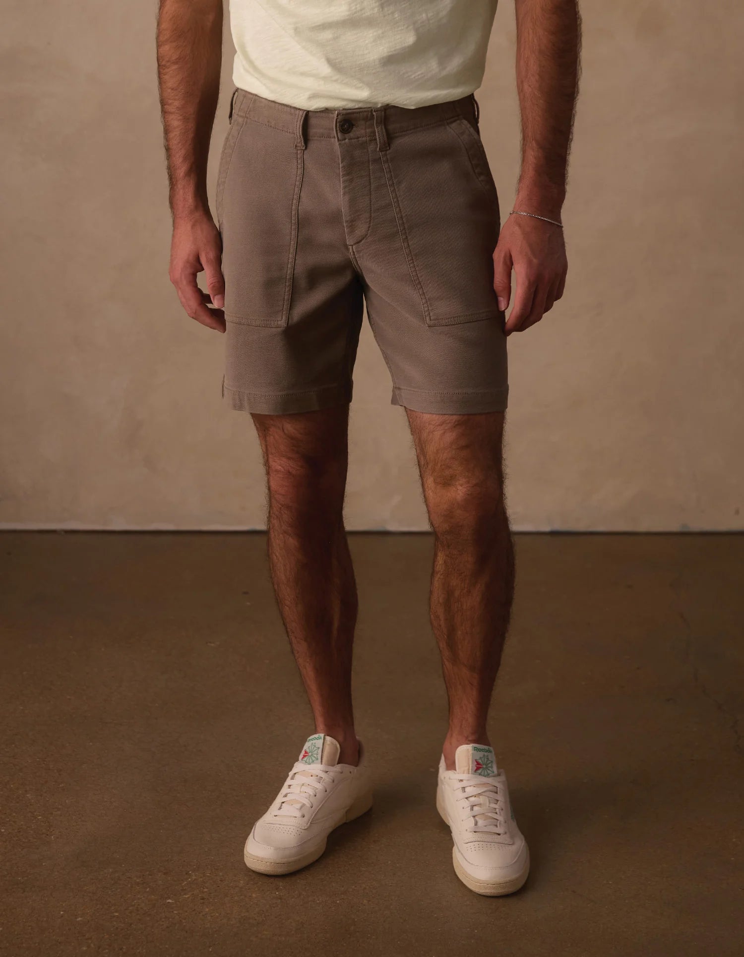Comfort Terry Utility Short - Taupe