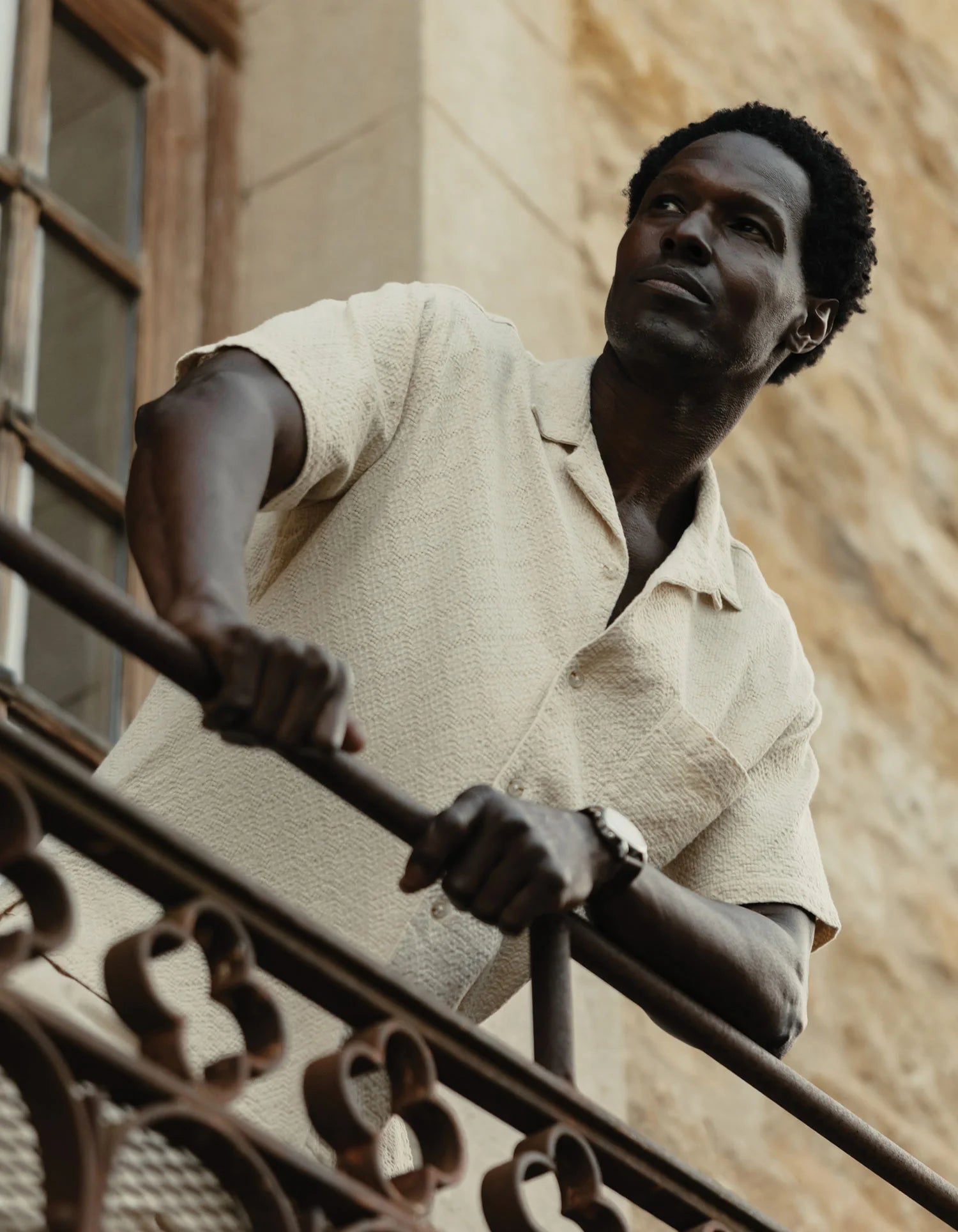 Freshwater Resort Shirt - Motivo Chalk