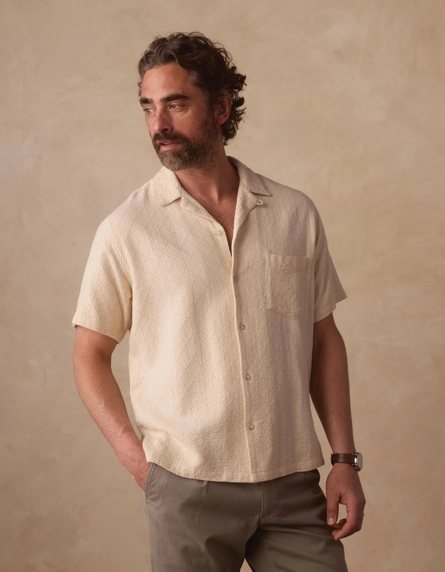 Freshwater Resort Shirt - Motivo Chalk