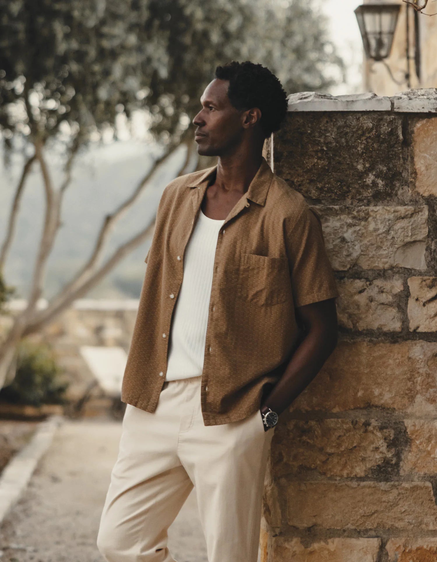 Freshwater Resort Shirt - Dark Khaki