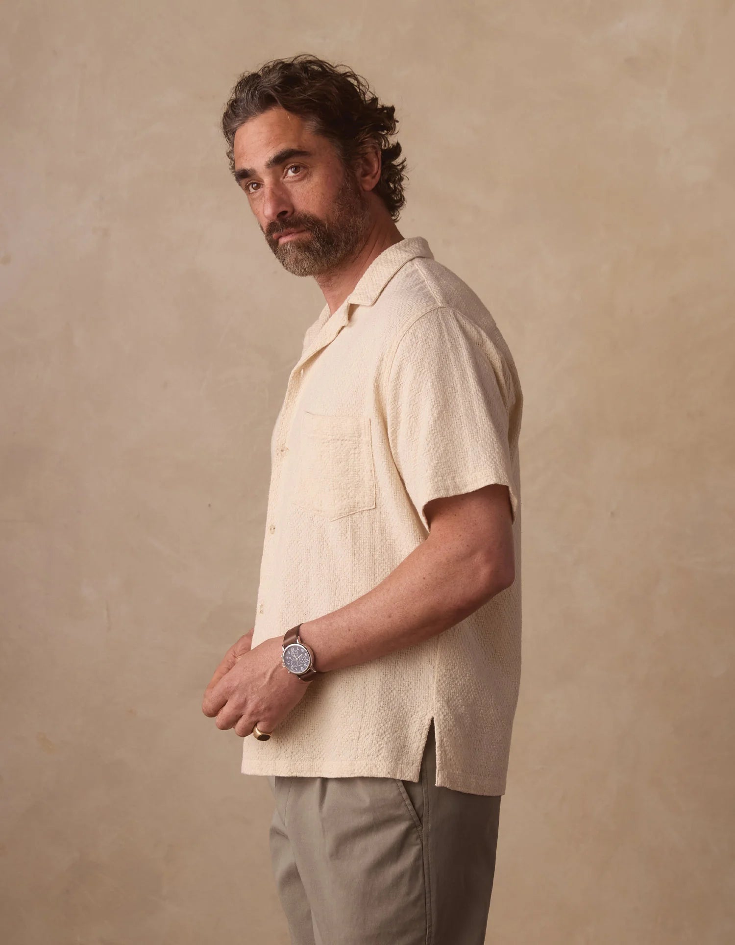 Freshwater Resort Shirt - Motivo Chalk