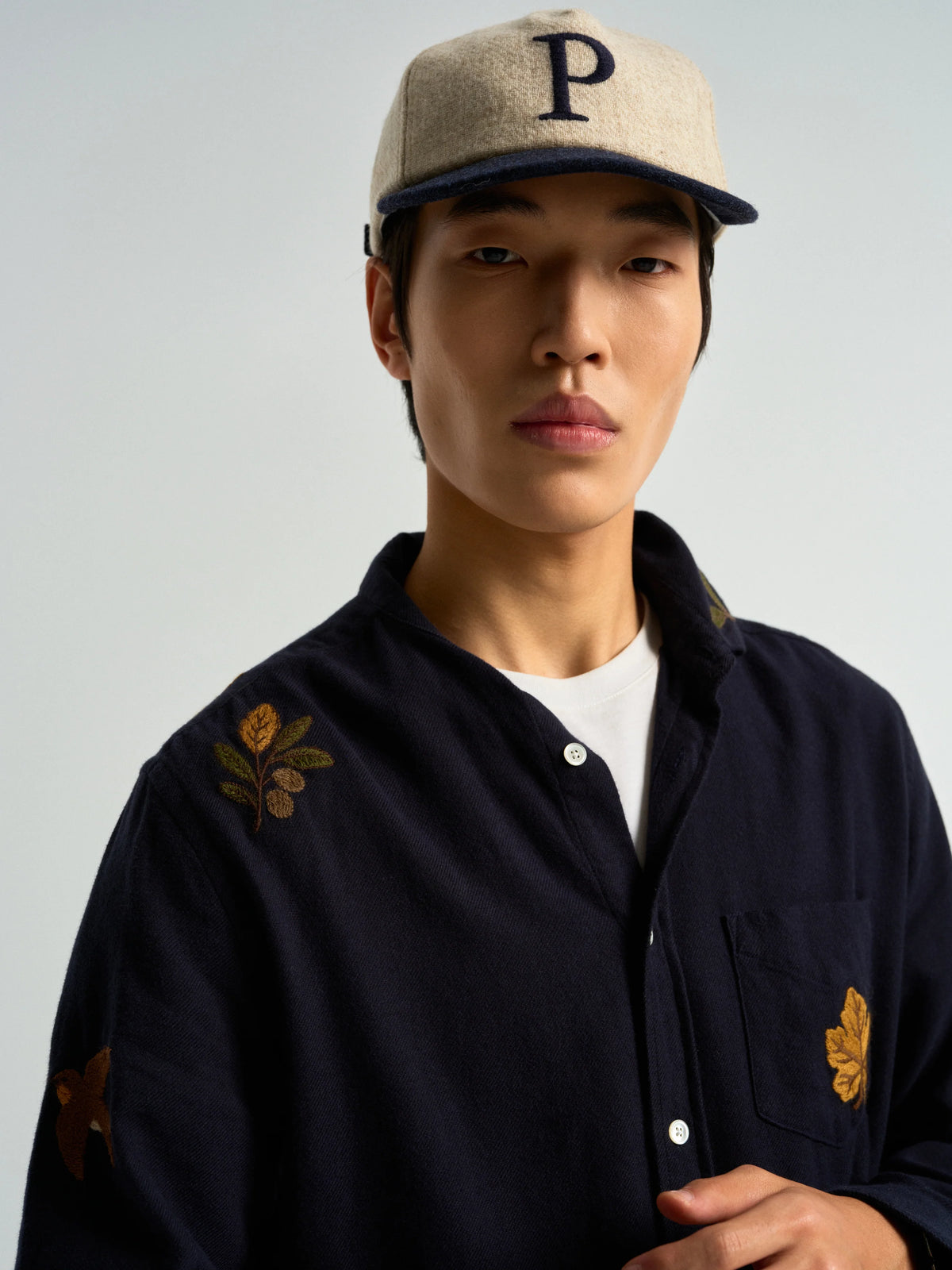 Embroidery Flannel - Navy