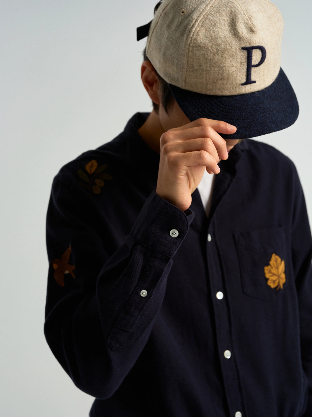 Embroidery Flannel - Navy