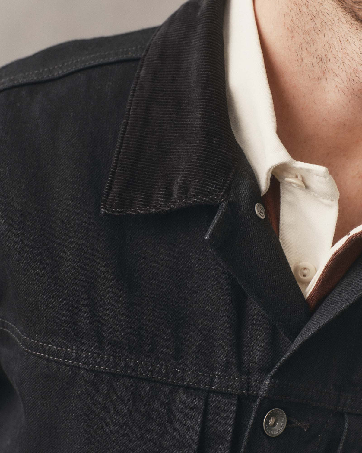The Ryder Jacket - Rinsed Black Organic Selvedge