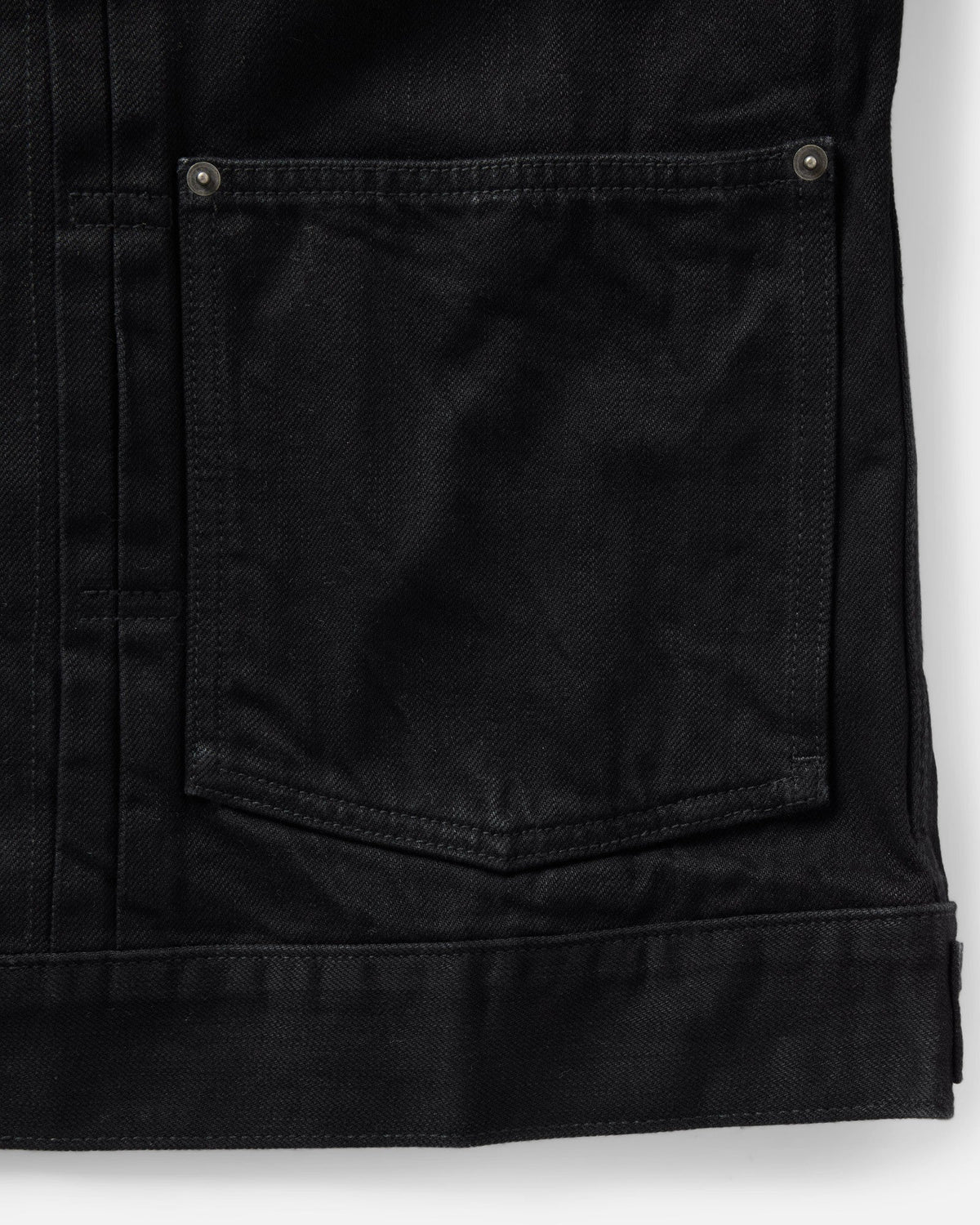 The Ryder Jacket - Rinsed Black Organic Selvedge