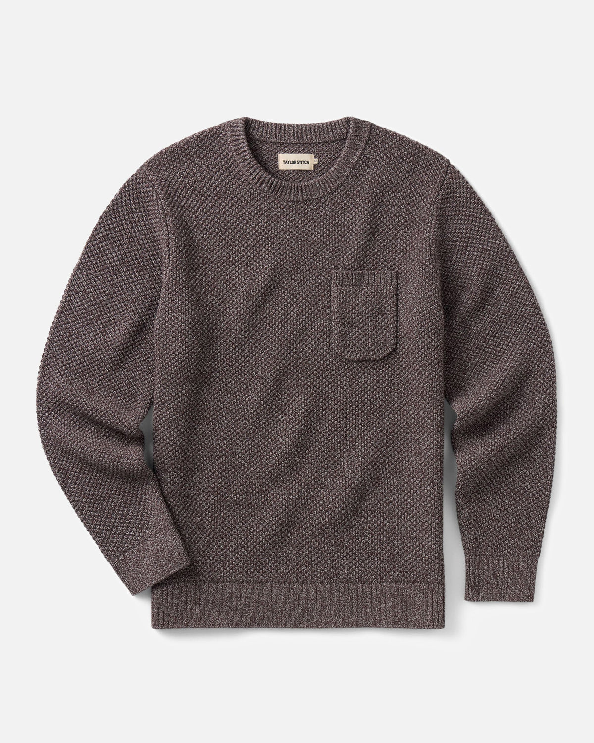 Crawford Crew Sweater - Burgundy Twist