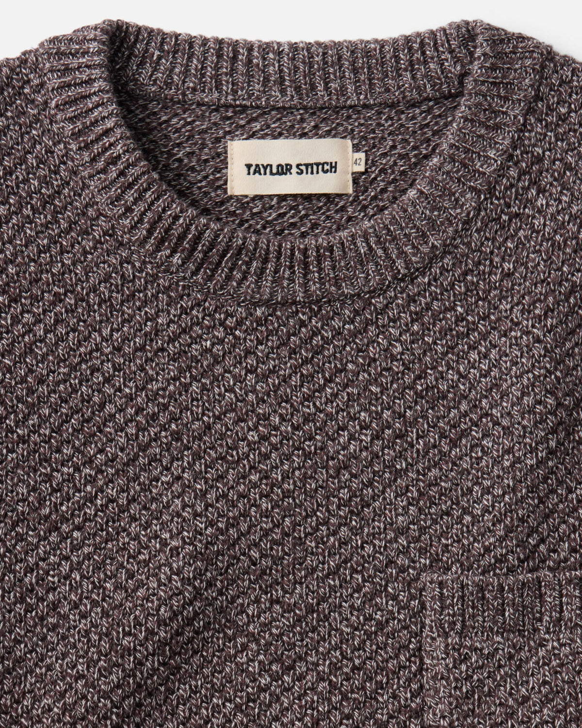 Crawford Crew Sweater - Burgundy Twist