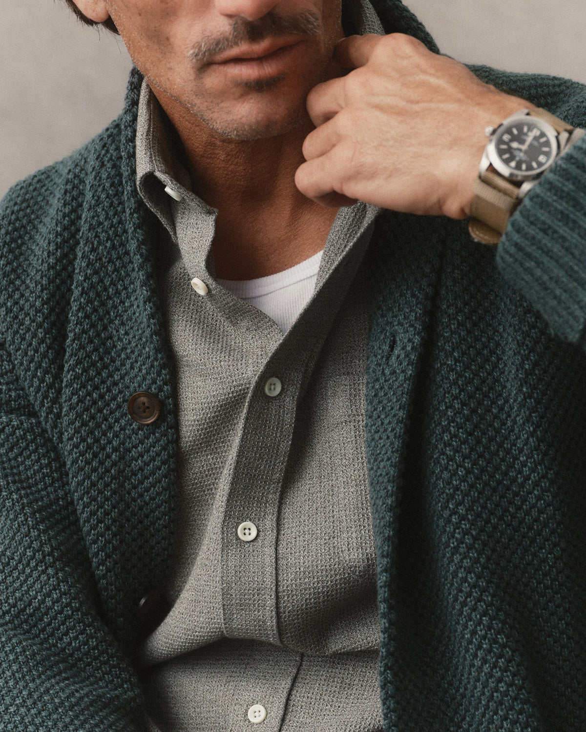 The Crawford Sweater - Dark Forest Twist