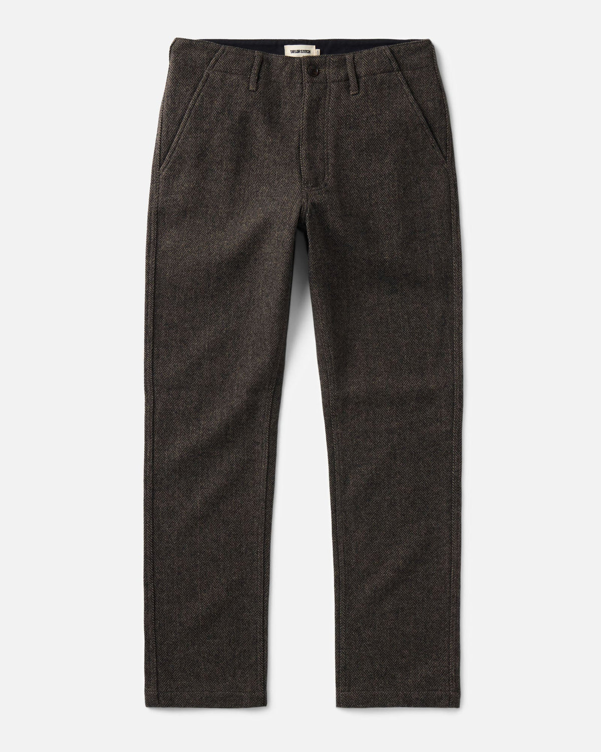 The Carnegie Pant - Walnut Herringbone Wool