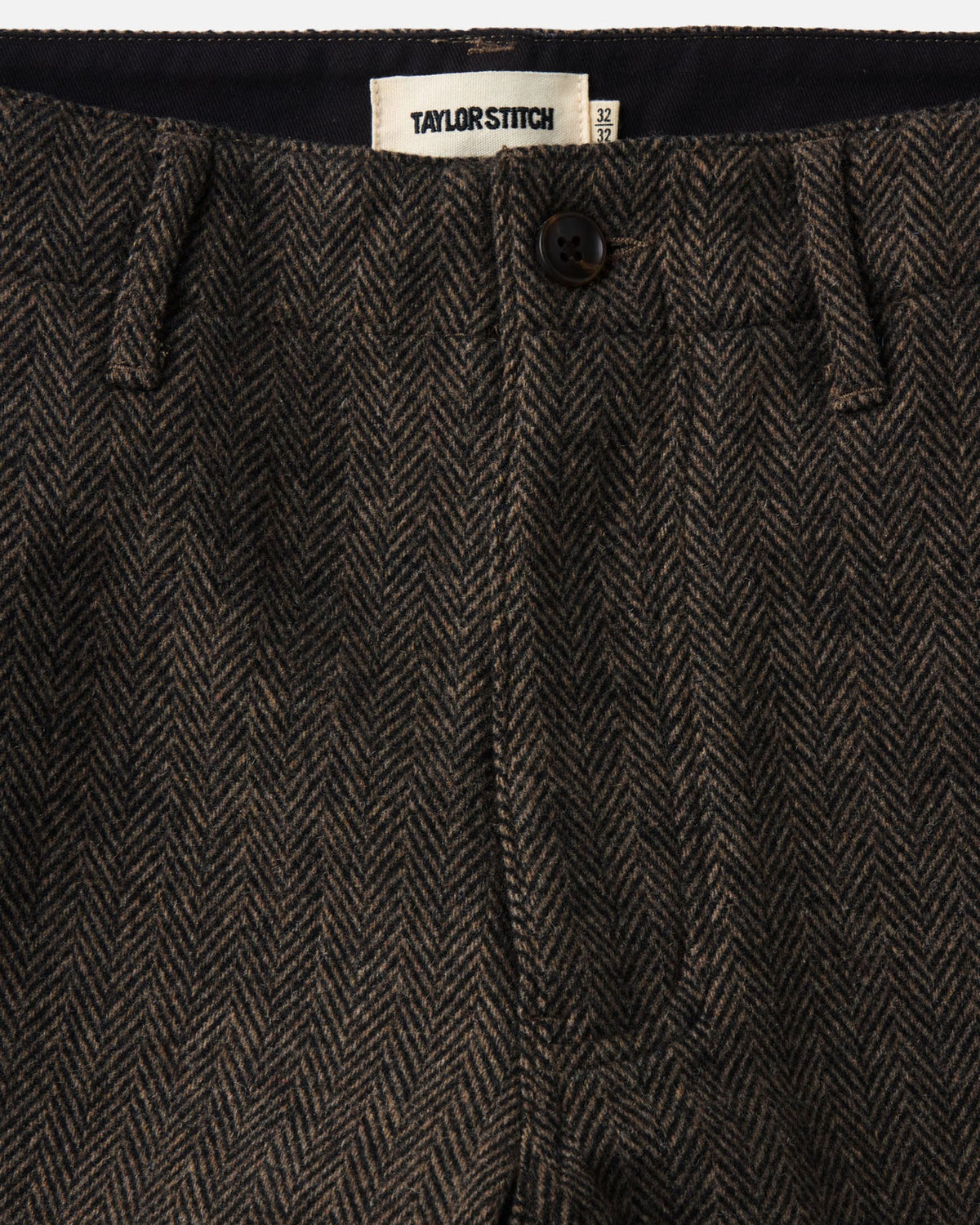 The Carnegie Pant - Walnut Herringbone Wool