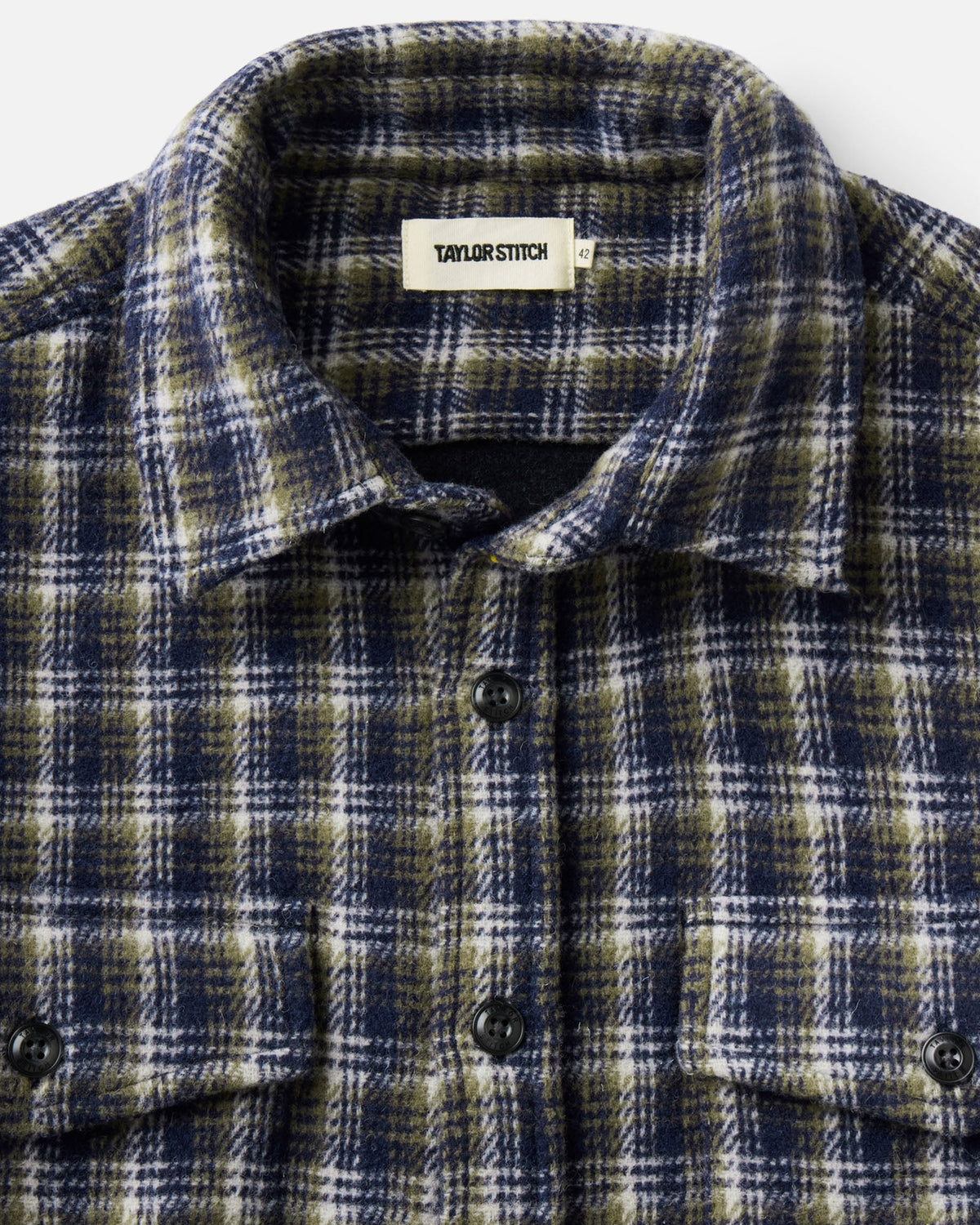 The Maritime Shirt Jacket - Navy Shadow Plaid Wool