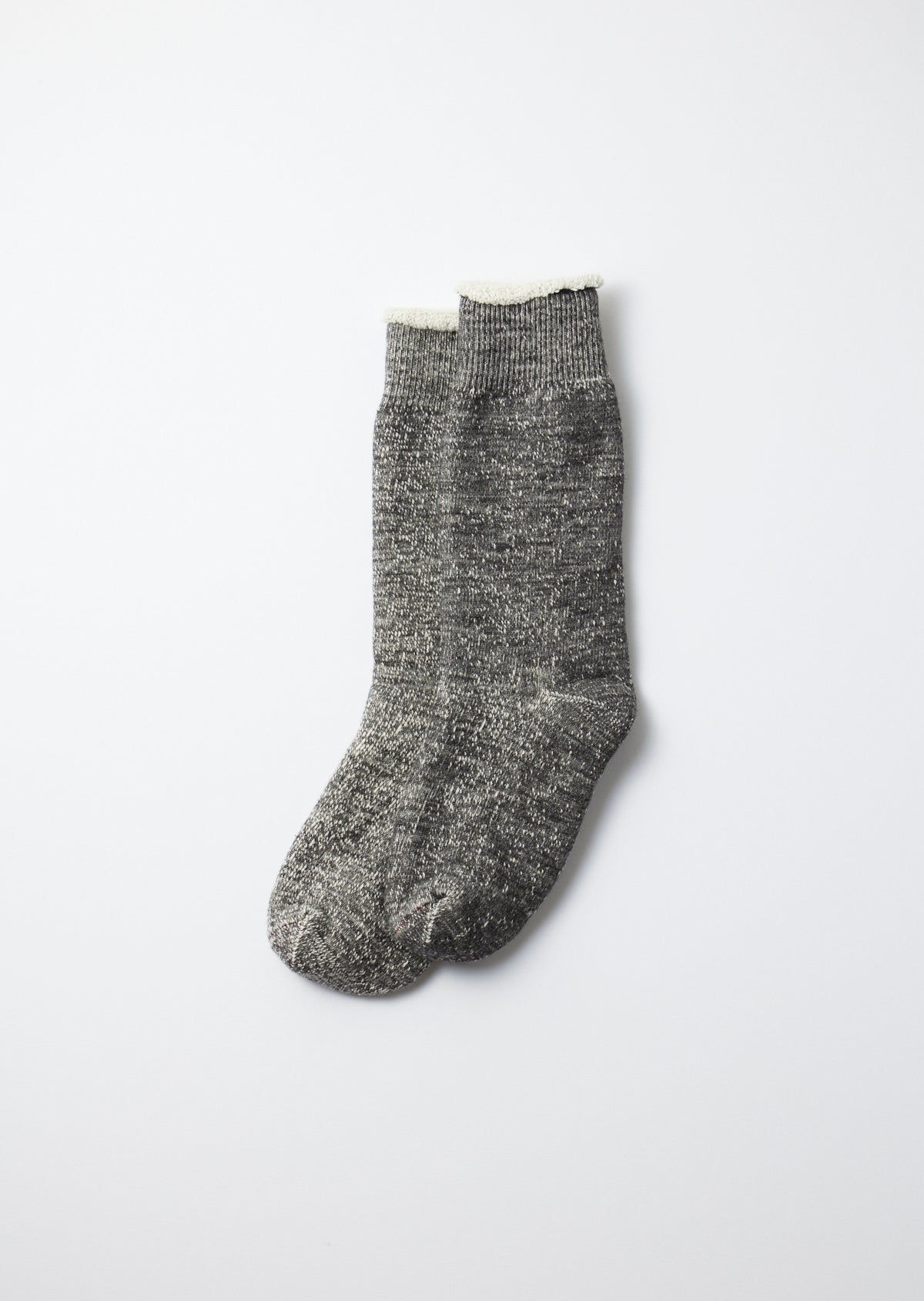 Double Face Crew Socks - Charcoal