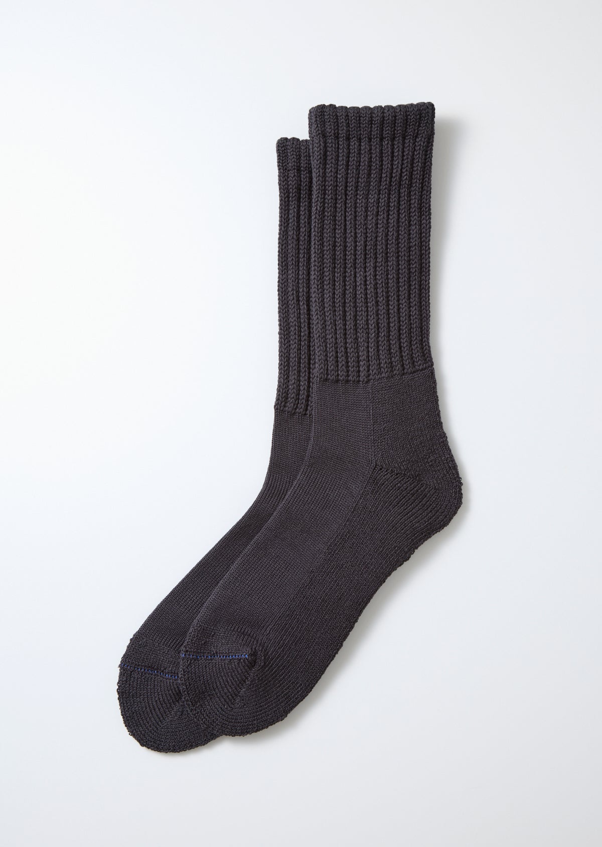 Loose Pile Crew Socks - Charcoal