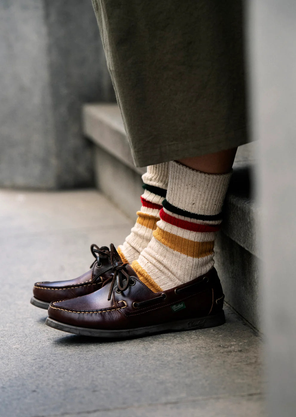 Park Stripe Crew Socks