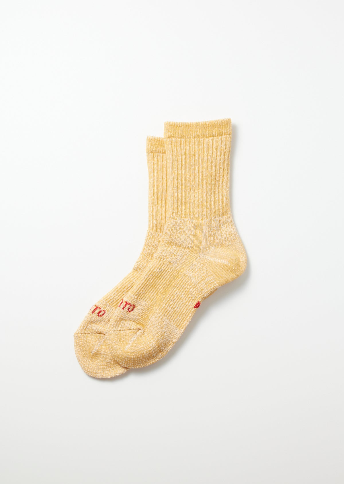 Double Face Mini Crew Socks - Yellow