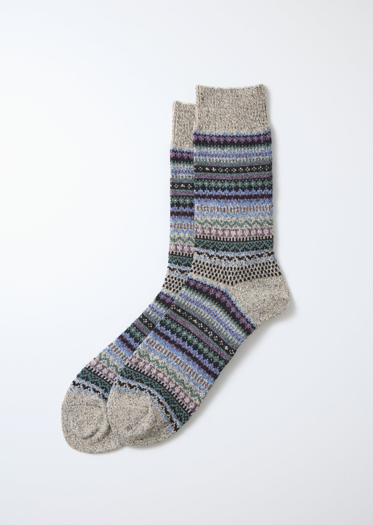Nordic Pattern Socks - Dark Gray