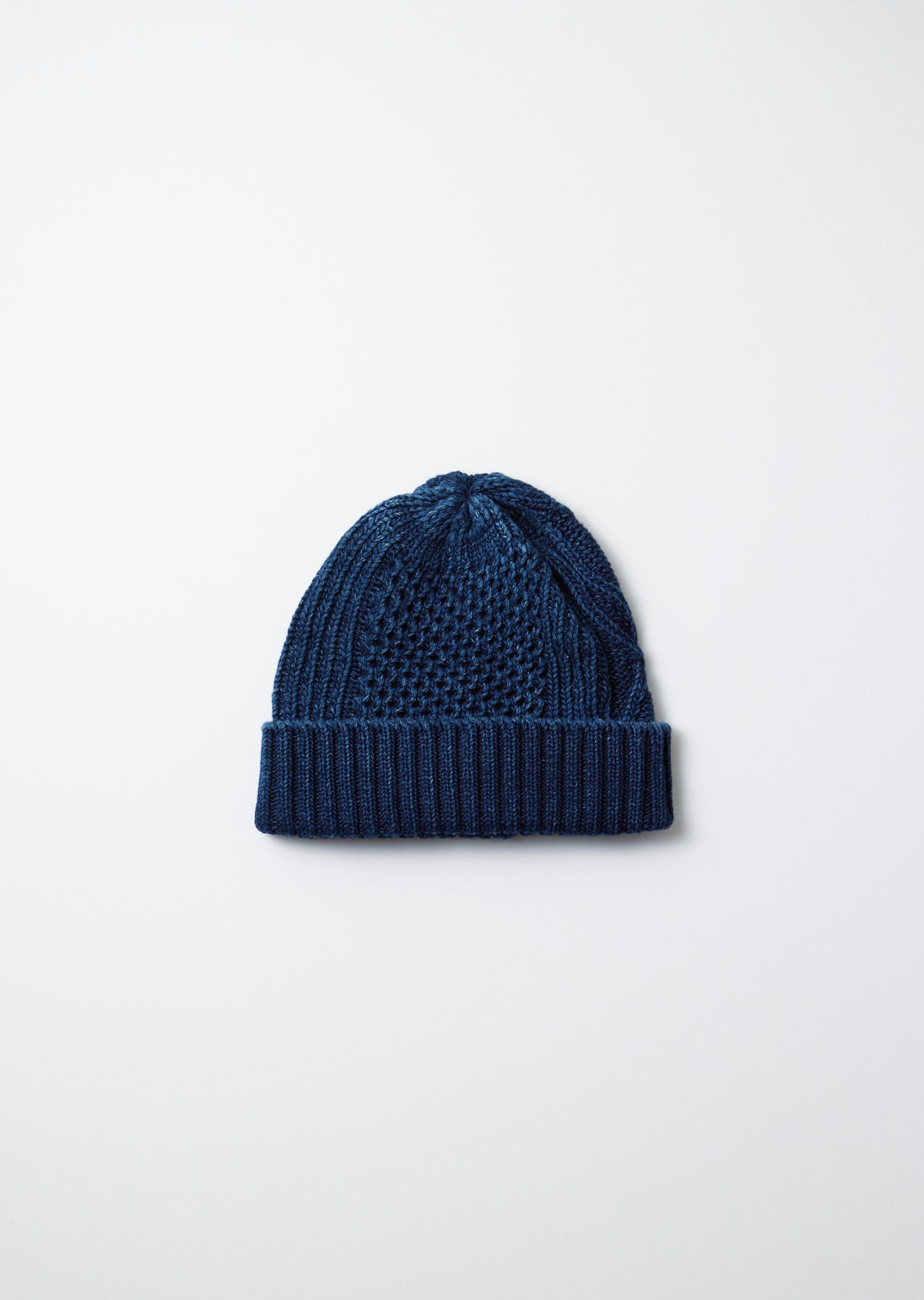 Aran Cable Indigo Watch Cap / Dark Denim Winter25