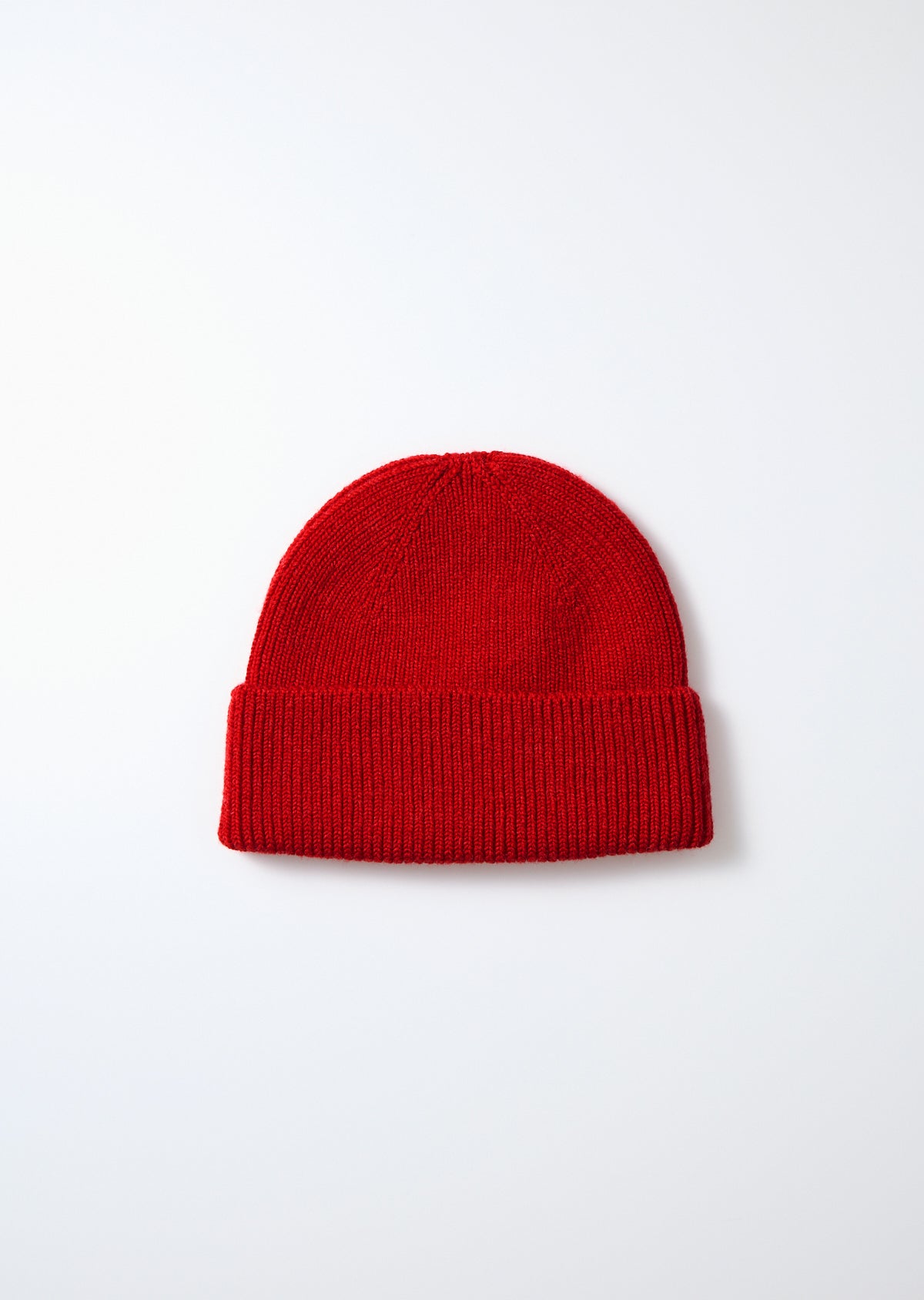 Washable Merino Seamless Beanie - Red