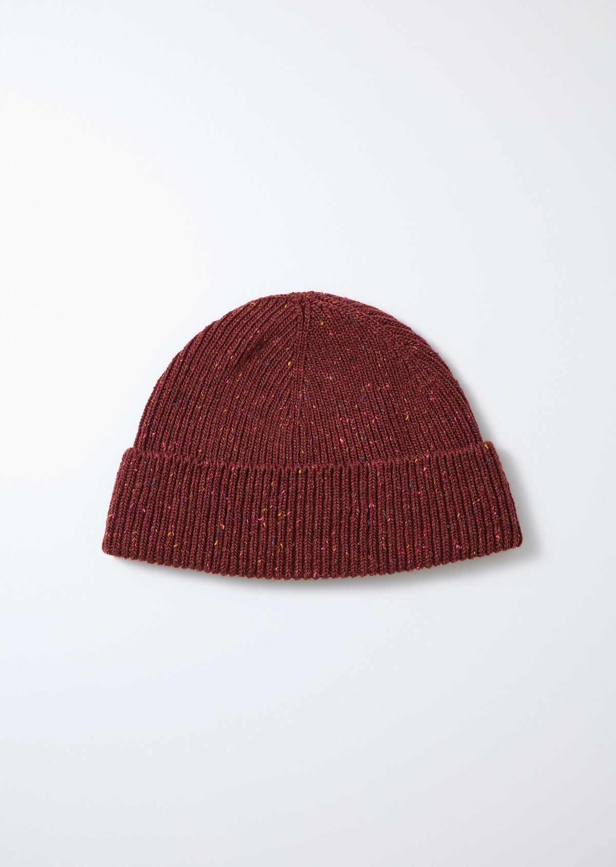 Nep Wool Seamless Beanie - Dark Red