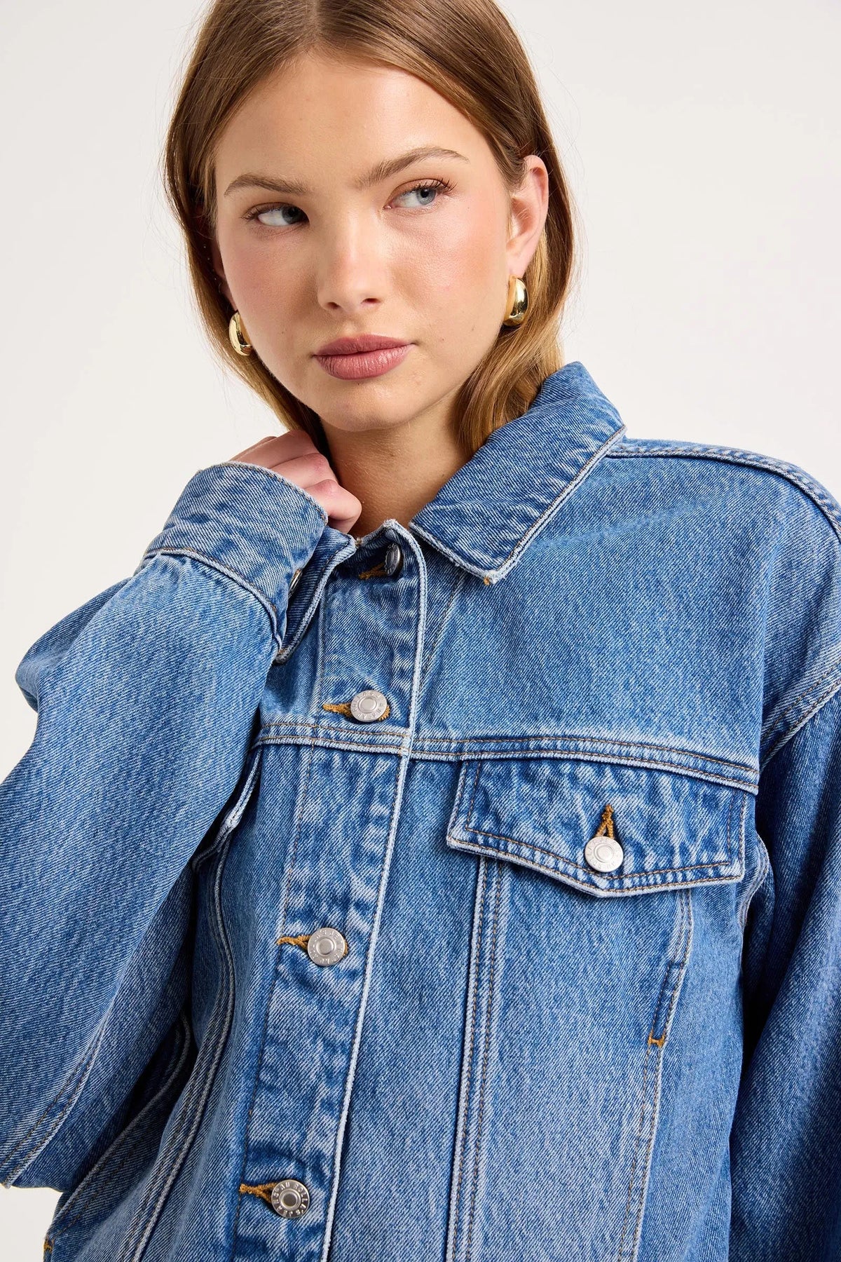 Denim Swing Jacket - Soho Vintage