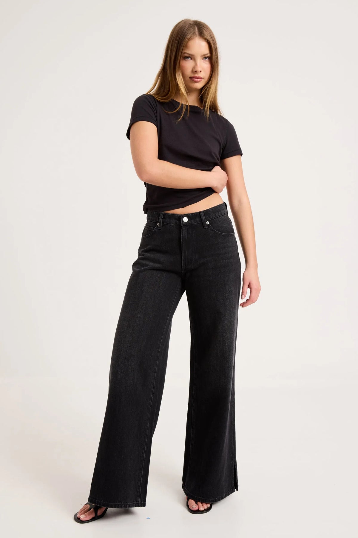 Frankie Loose Jean Long - Mercer Black